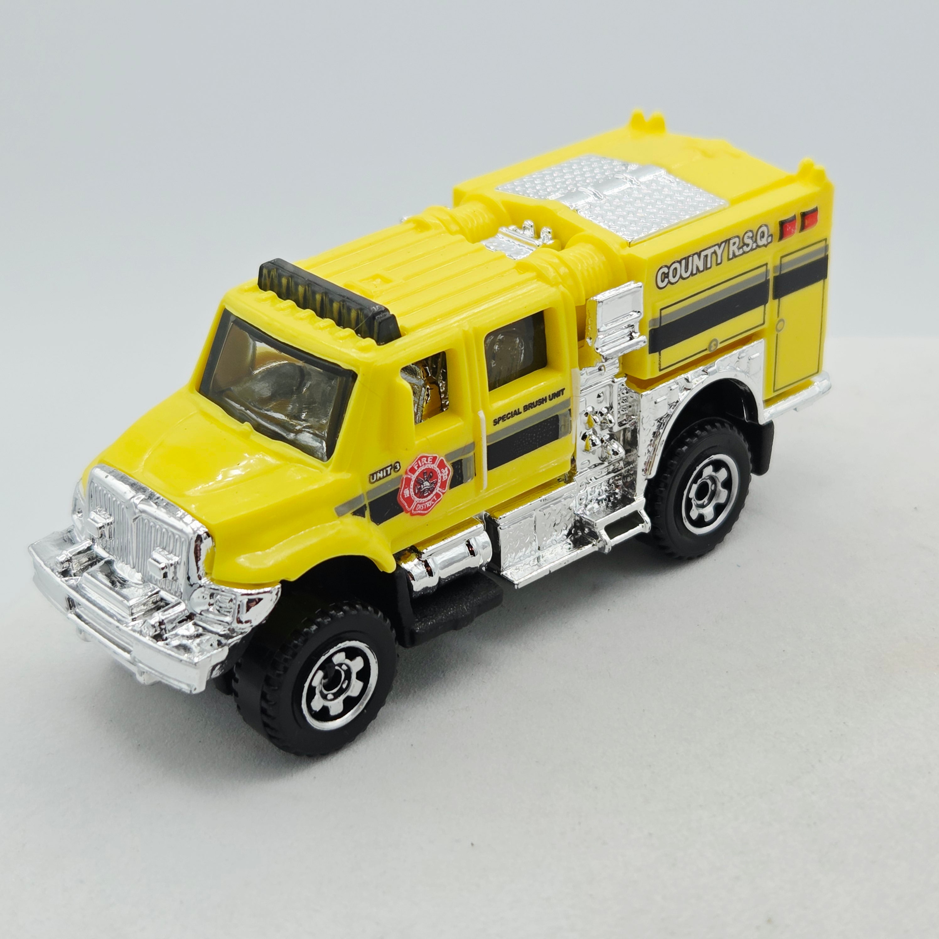 Matchbox International Workstar Brush Fire Truck, loose (2014 MBX Basic - Heroic Rescue)