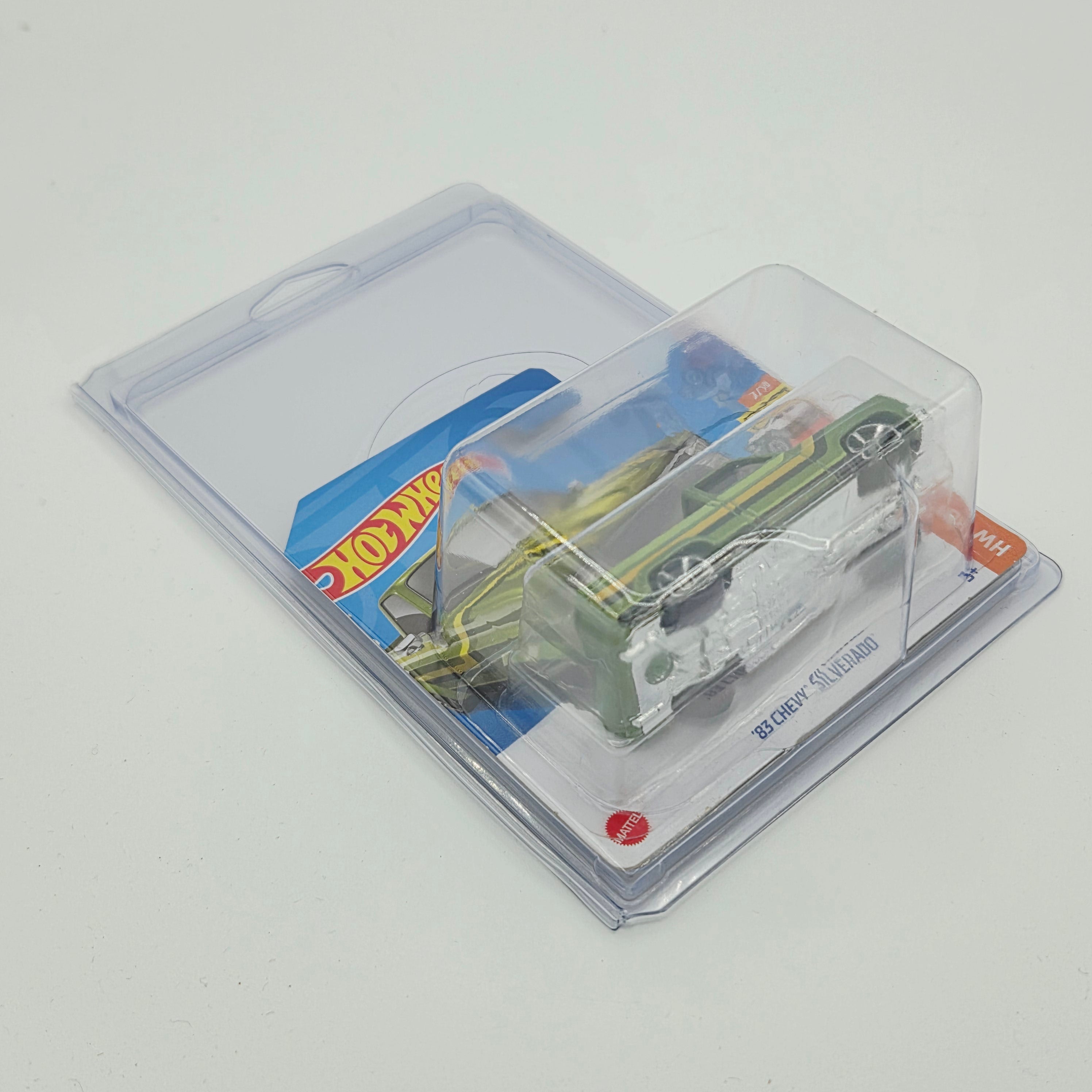 Hot Wheels '83 Chevy Silverado - Short Card (2022 HW Basic - Hot Trucks)