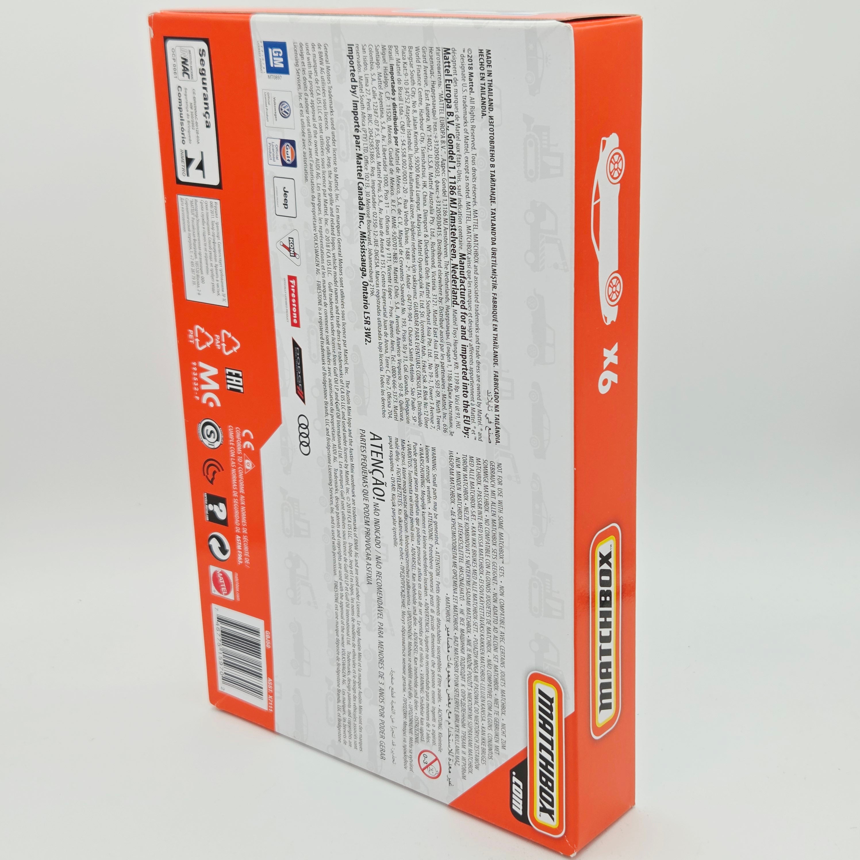 Matchbox 9 Pack - Exclusive Jeep Cherokee Trailhawk (2019 Multipack)