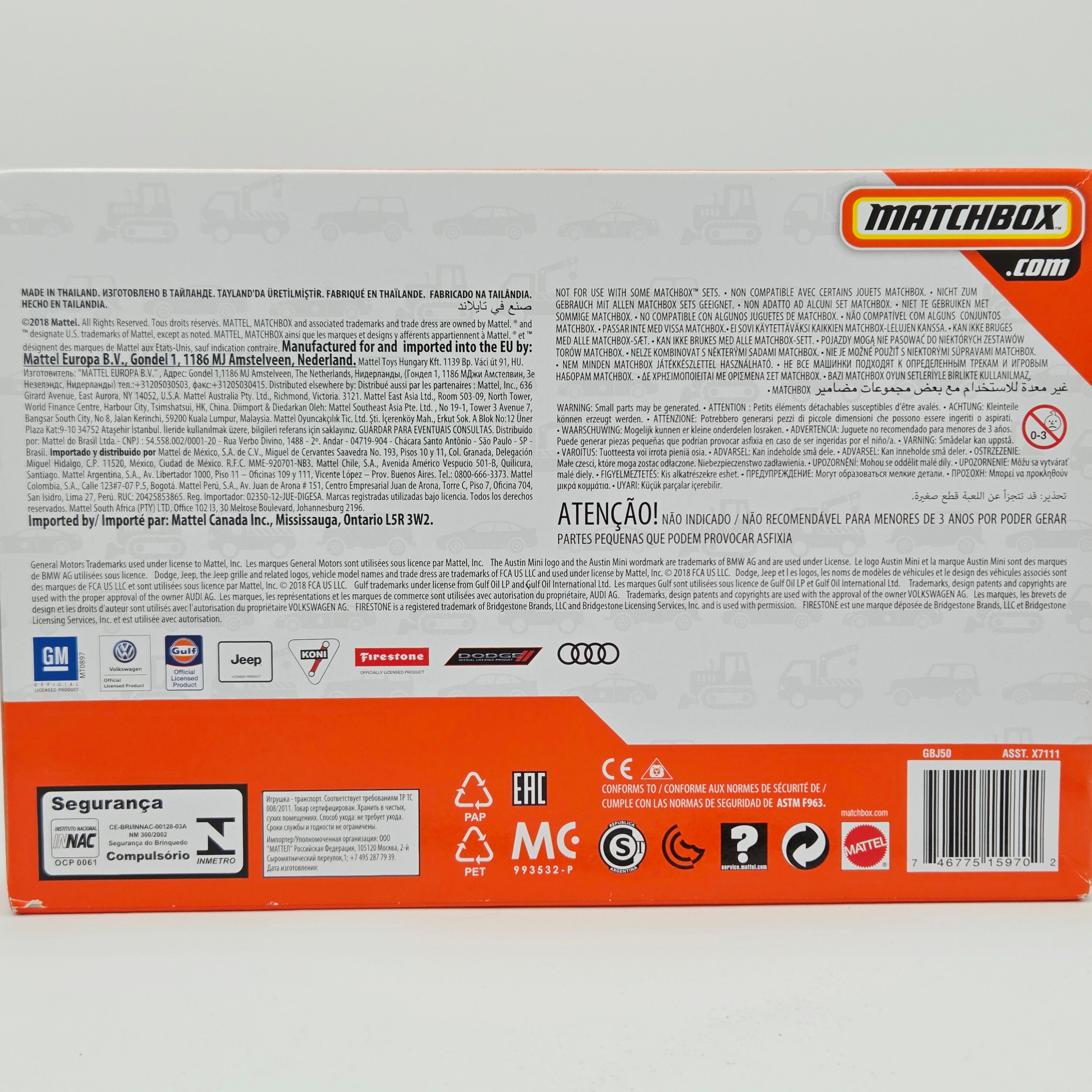 Matchbox 9 Pack - Exclusive Jeep Cherokee Trailhawk (2019 Multipack)