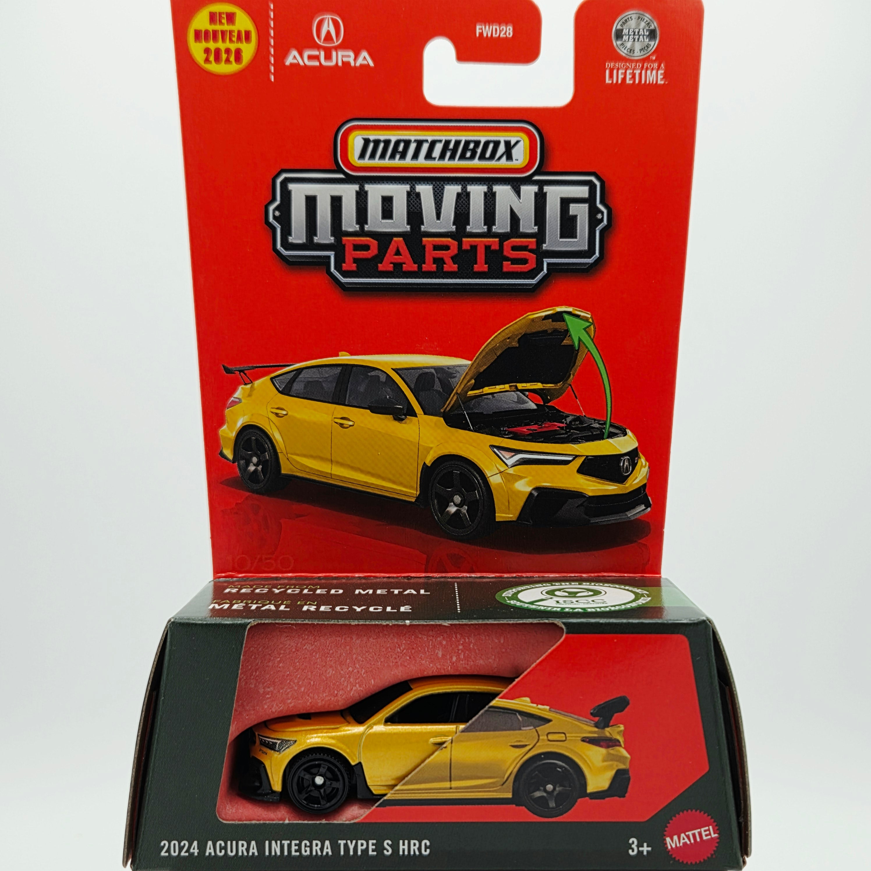 Matchbox '24 Acura Integra Type S HRC (2026 Moving Parts Mix 4 M)