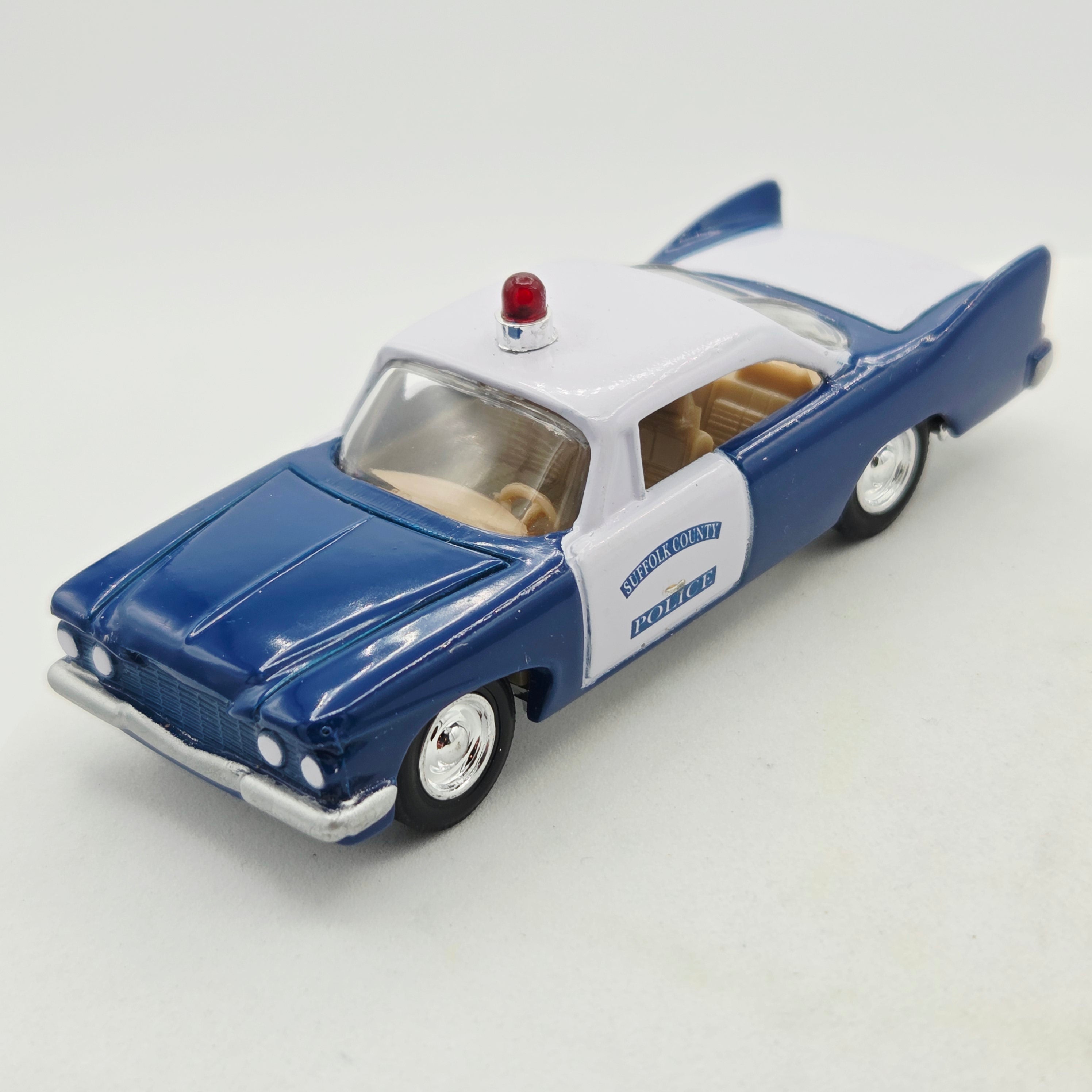 Racing Champions '60 Plymouth Police Car - 1:64, Suffolk County NY (1999 Police USA)