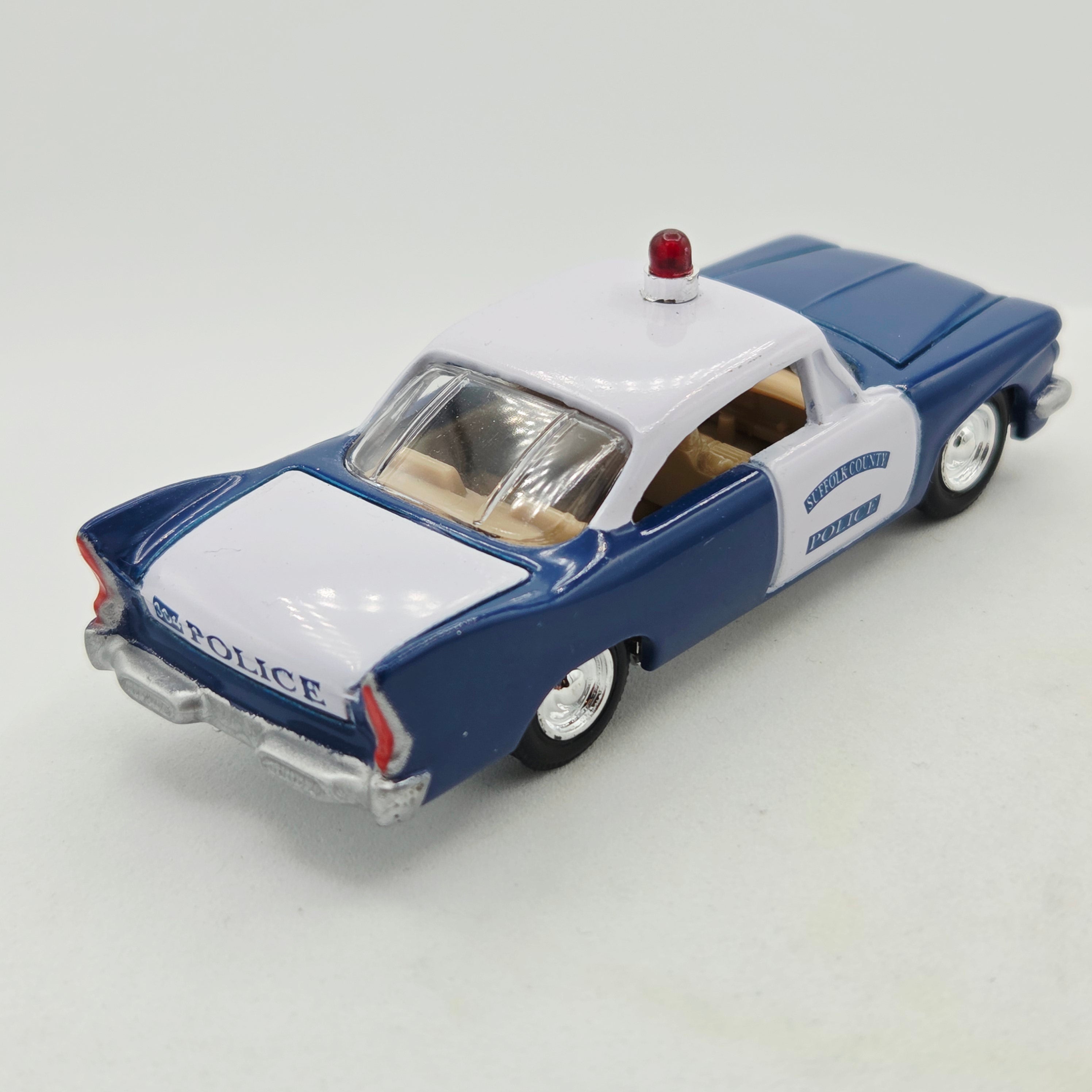 Racing Champions '60 Plymouth Police Car - 1:64, Suffolk County NY (1999 Police USA)