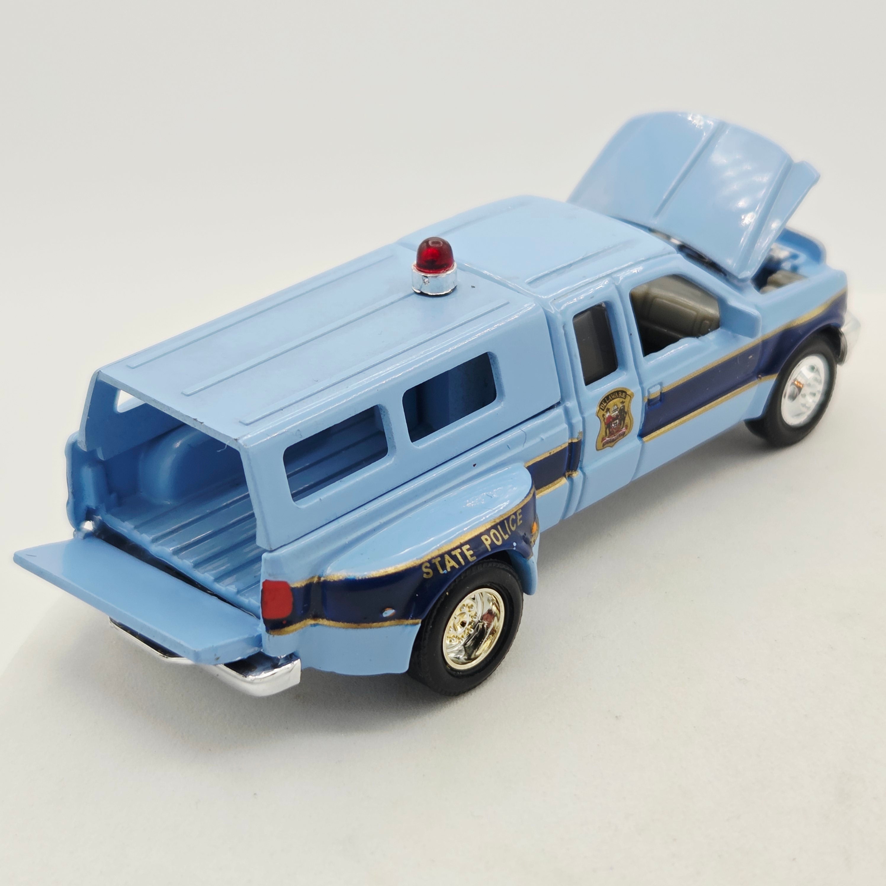 Racing Champions '99 Ford F-350 Pickup - 1:64, Delaware State Police (1999 Police USA)