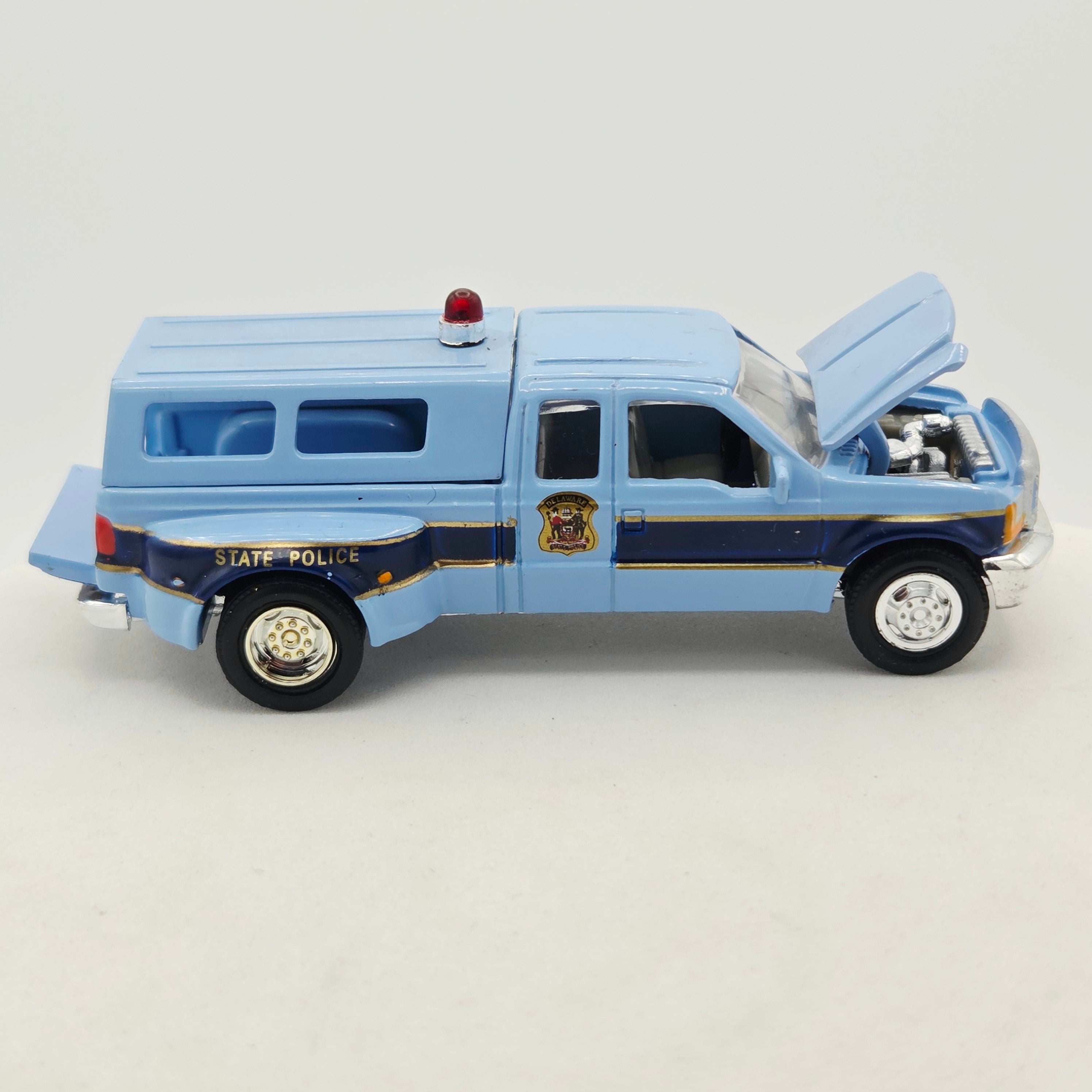 Racing Champions '99 Ford F-350 Pickup - 1:64, Delaware State Police (1999 Police USA)