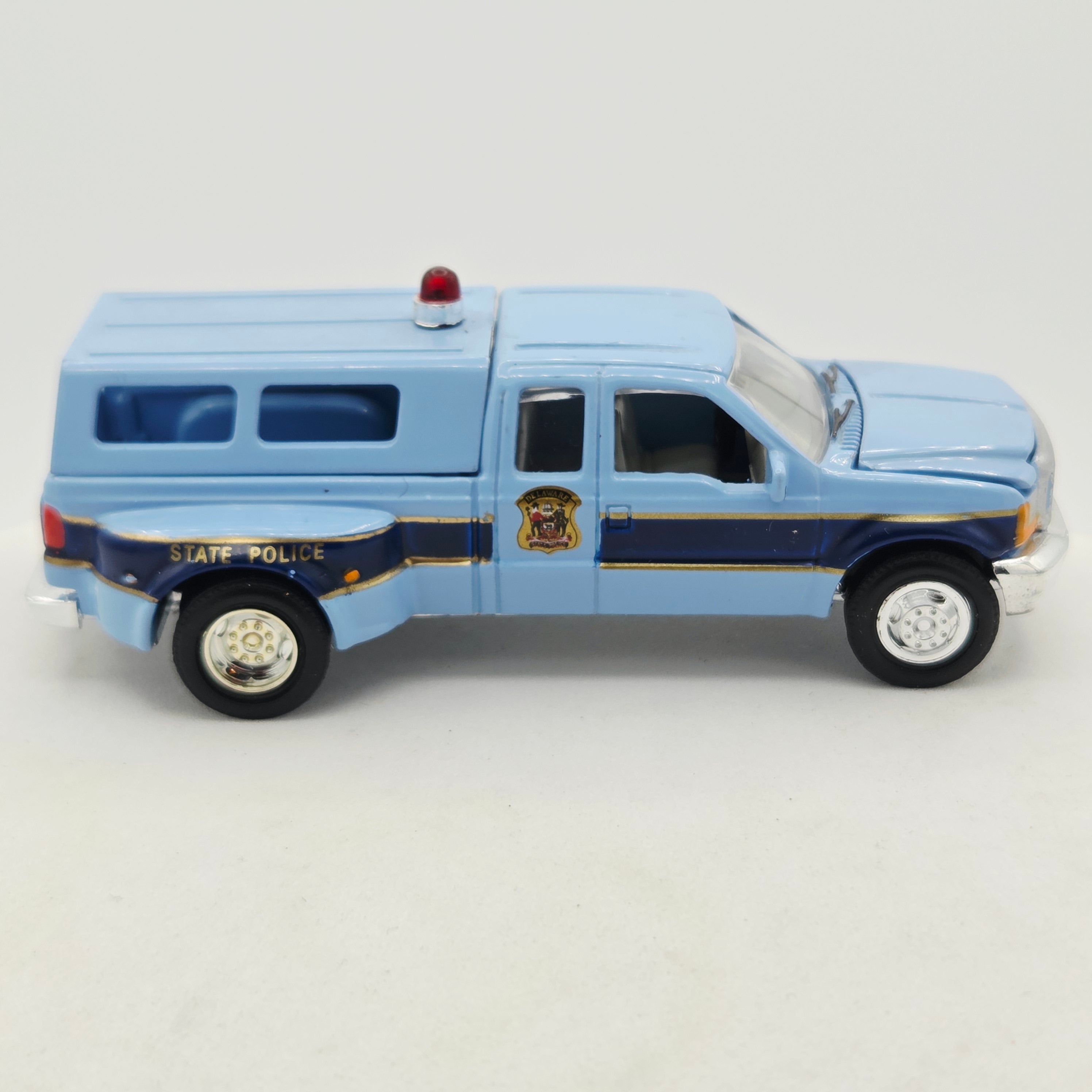 Racing Champions '99 Ford F-350 Pickup - 1:64, Delaware State Police (1999 Police USA)