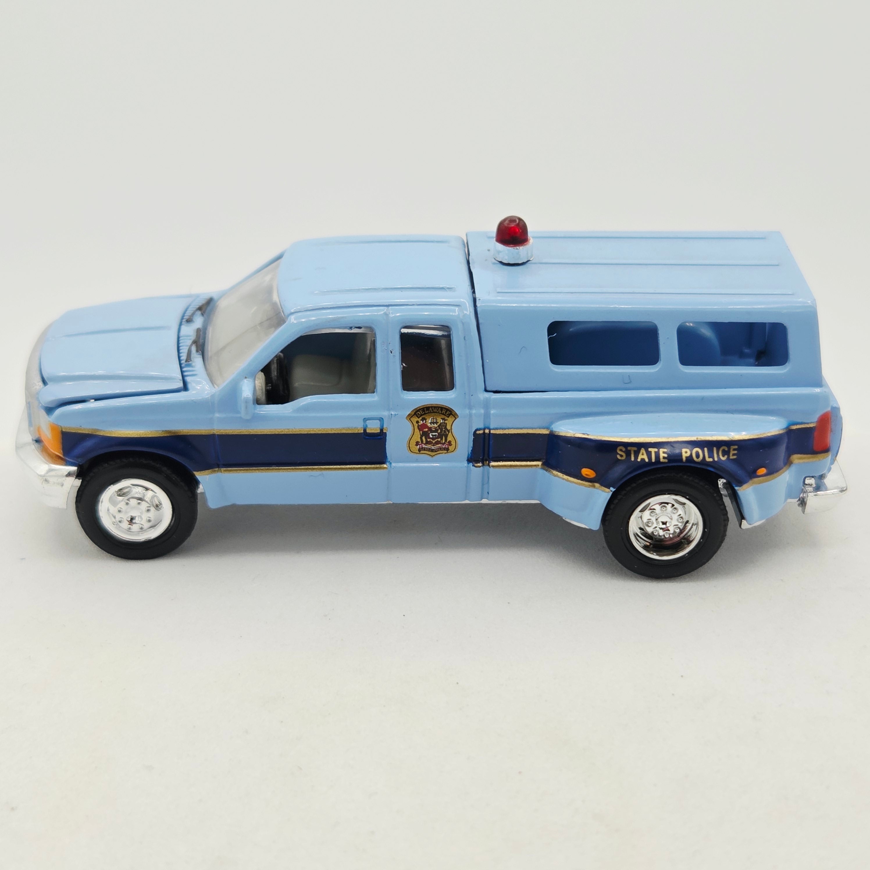 Racing Champions '99 Ford F-350 Pickup - 1:64, Delaware State Police (1999 Police USA)