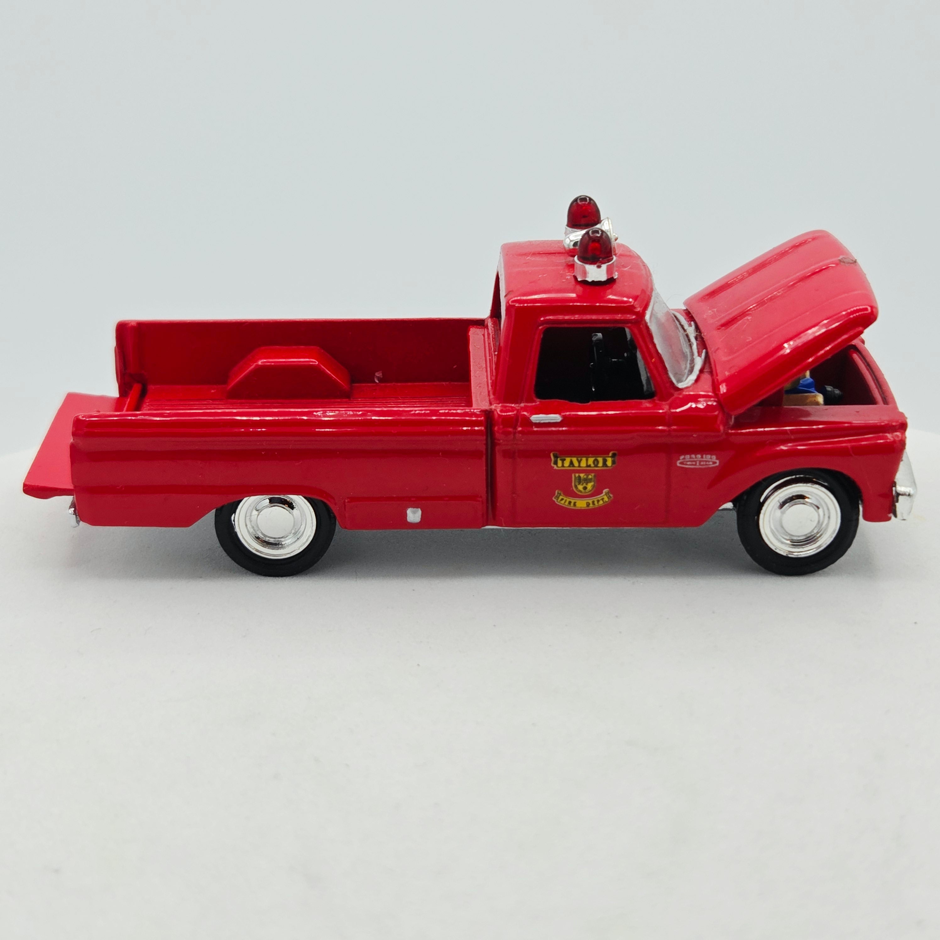 Racing Champions '65 Ford Pickup Truck - 1:64, Taylor Fire Dept (1999 Fire Rescue USA)
