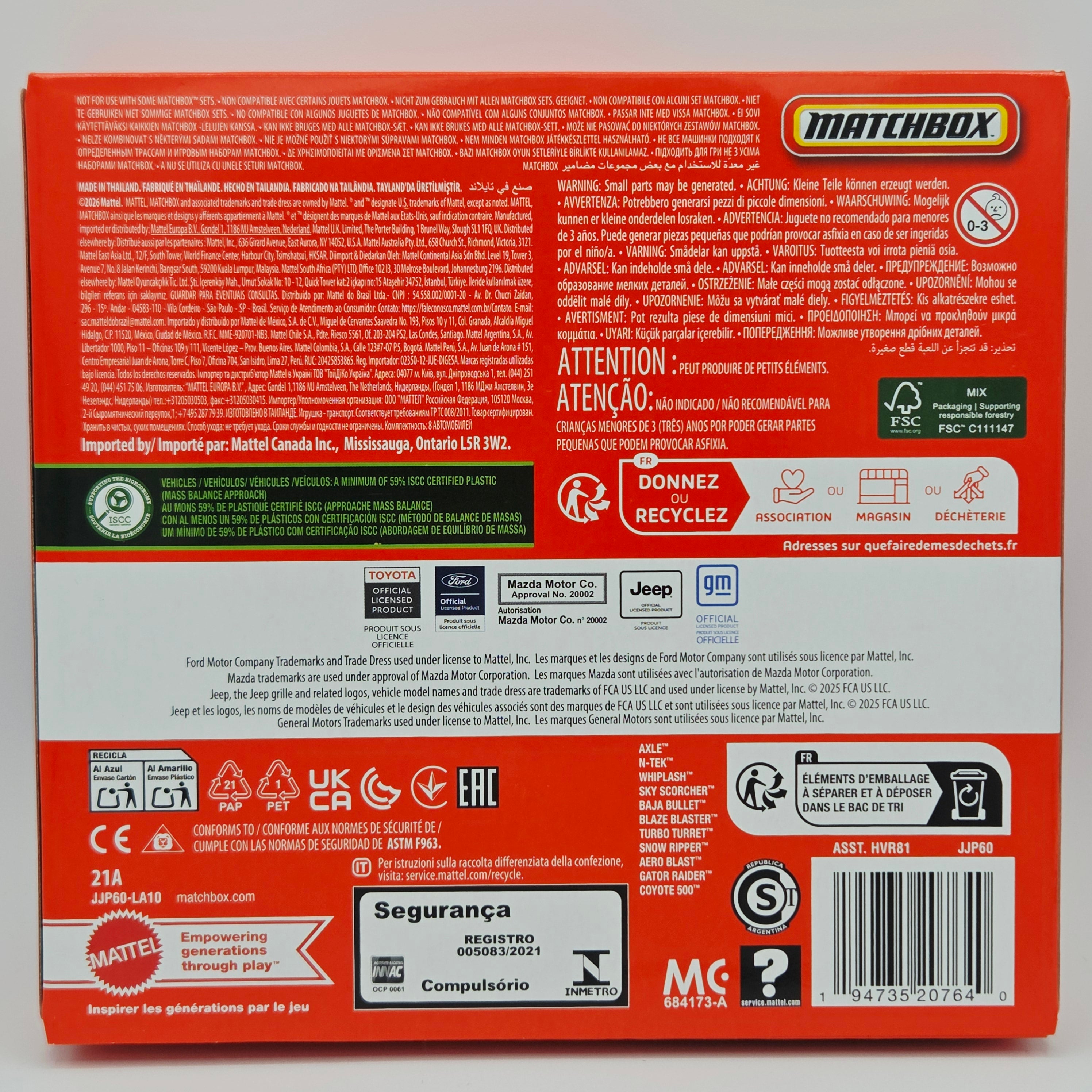 Matchbox 8 Pack - Exclusive Ford F-250 Super Duty (2026 Mix 4)