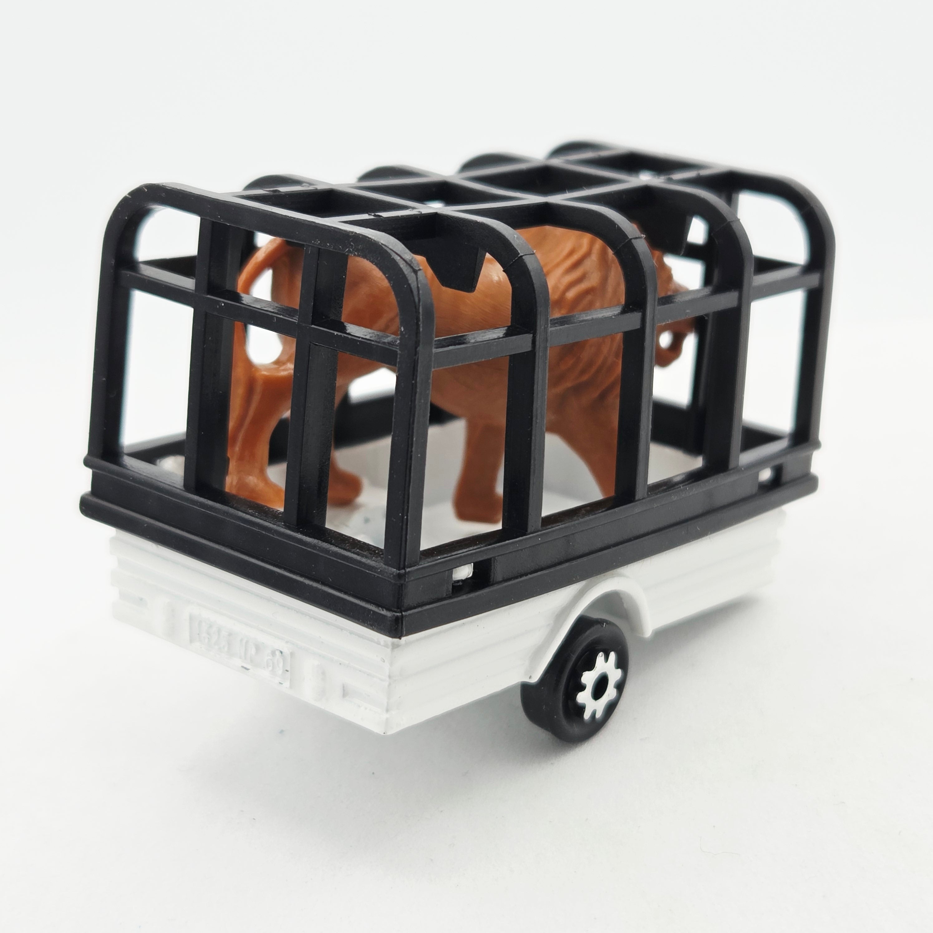 Majorette Safari Lion Cage Trailer w/ Lion (1994 200 Series)