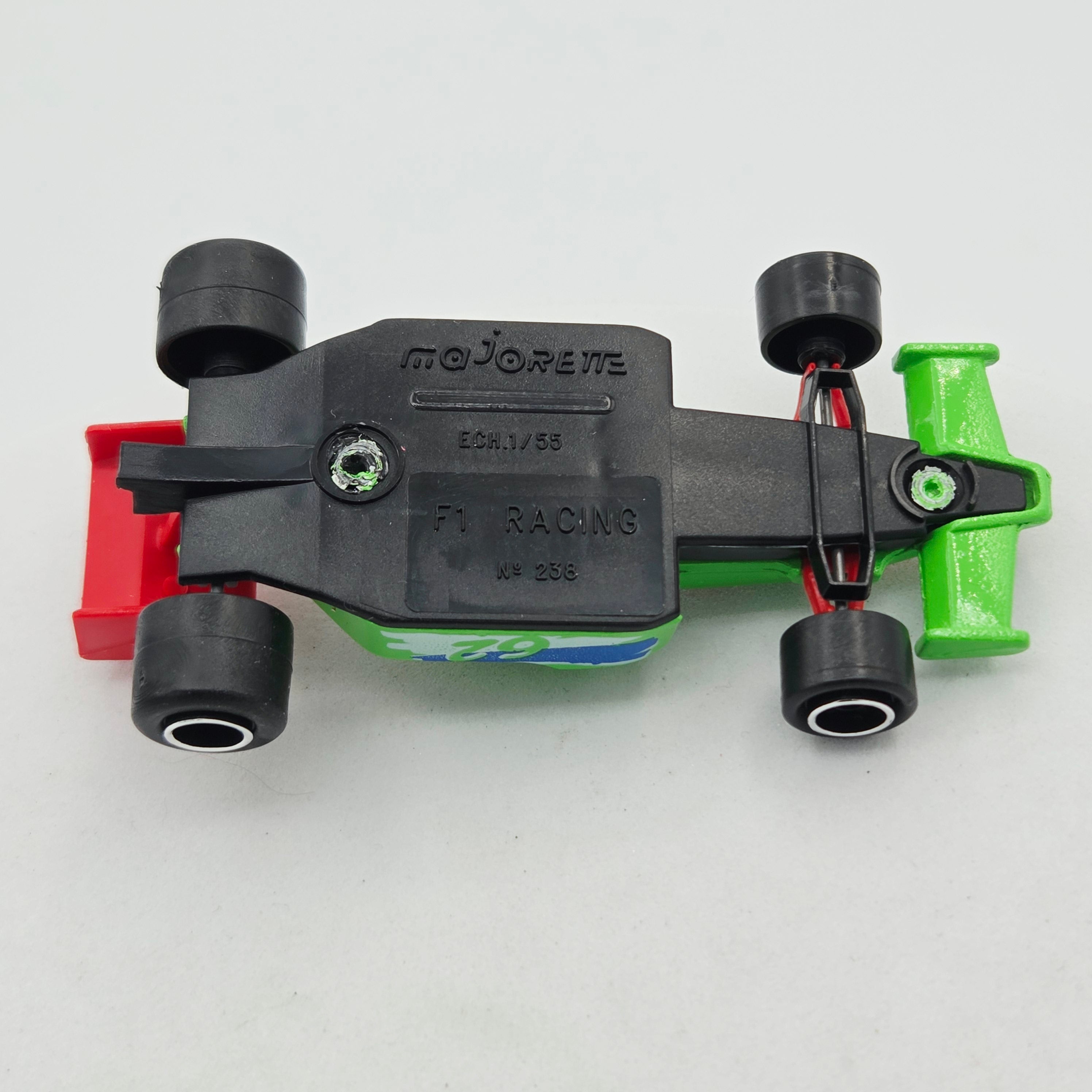 Majorette F1 Race Car "62 Hot Winner" w/ Trailer Hitch - 1:55 #238 (1994 200 Series)
