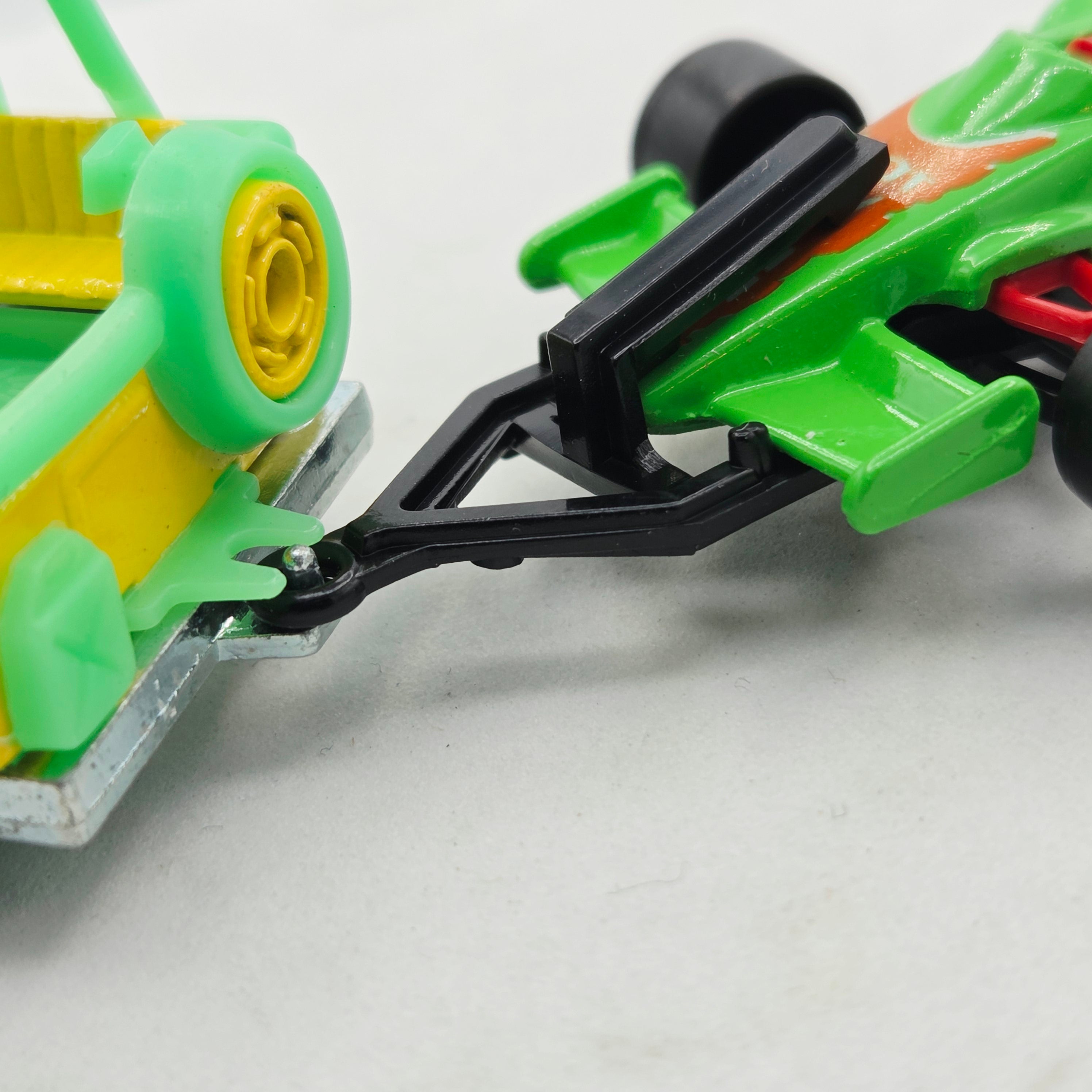 Majorette F1 Race Car "62 Hot Winner" w/ Trailer Hitch - 1:55 #238 (1994 200 Series)