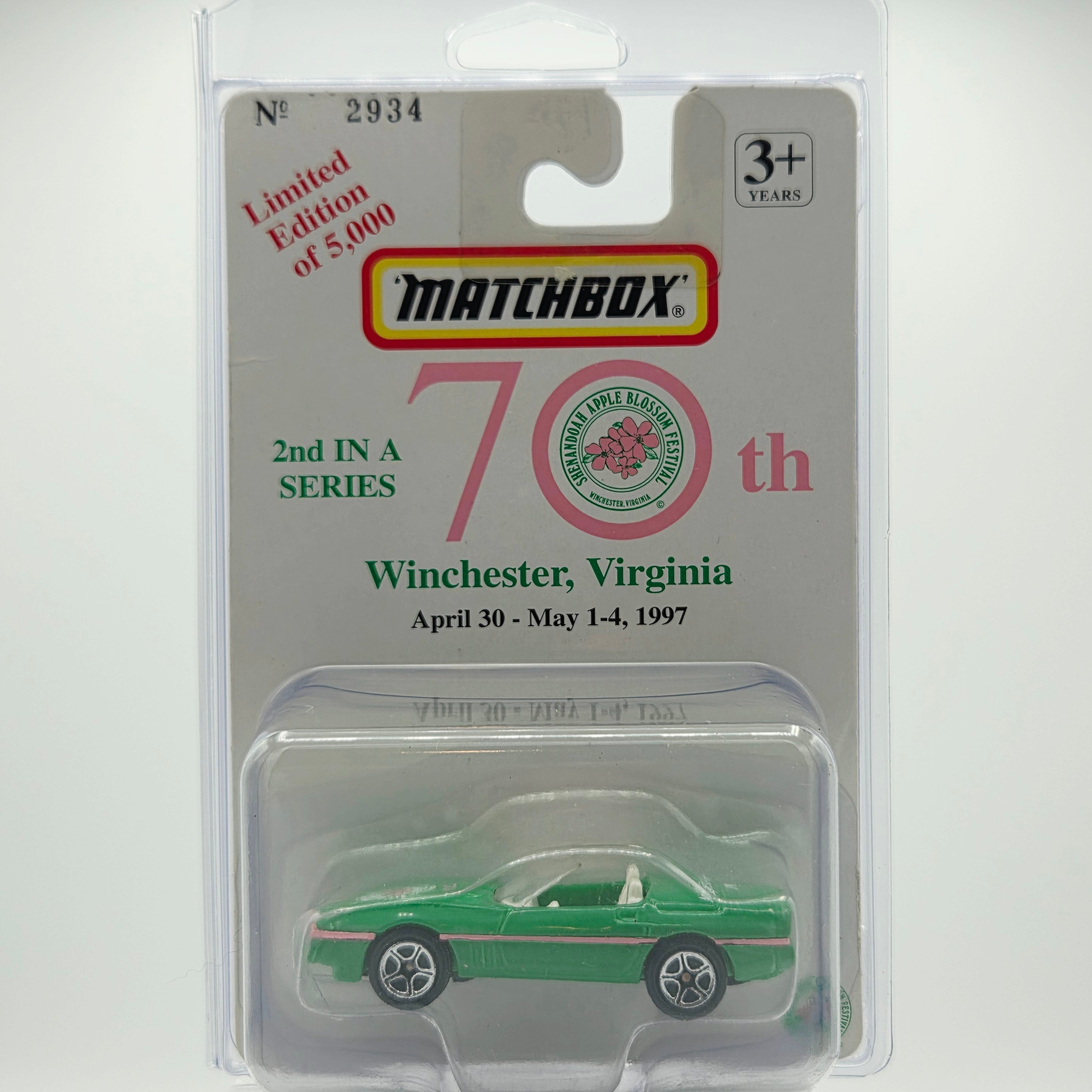 Matchbox '87 Chevrolet Corvette (1997 Apple Blossom Festival Exclusive 1 of 5000)