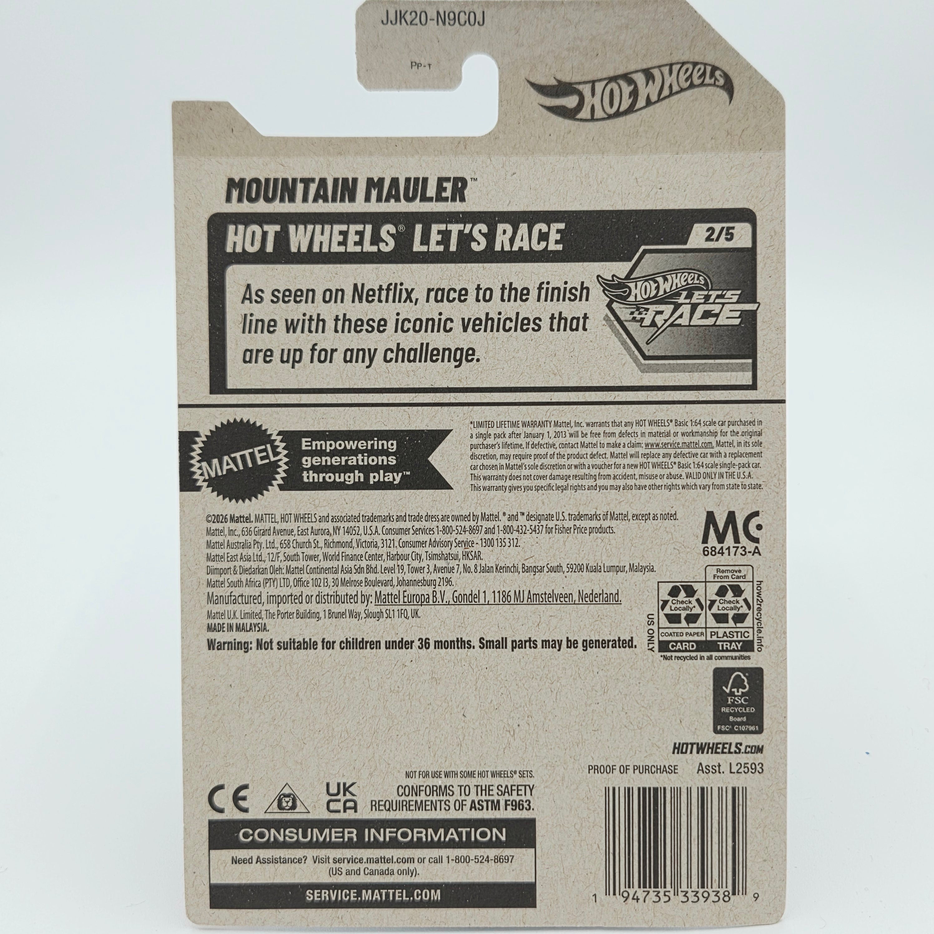 Hot Wheels Mountain Mauler (2026 HW Basic Case J - Lets Race)
