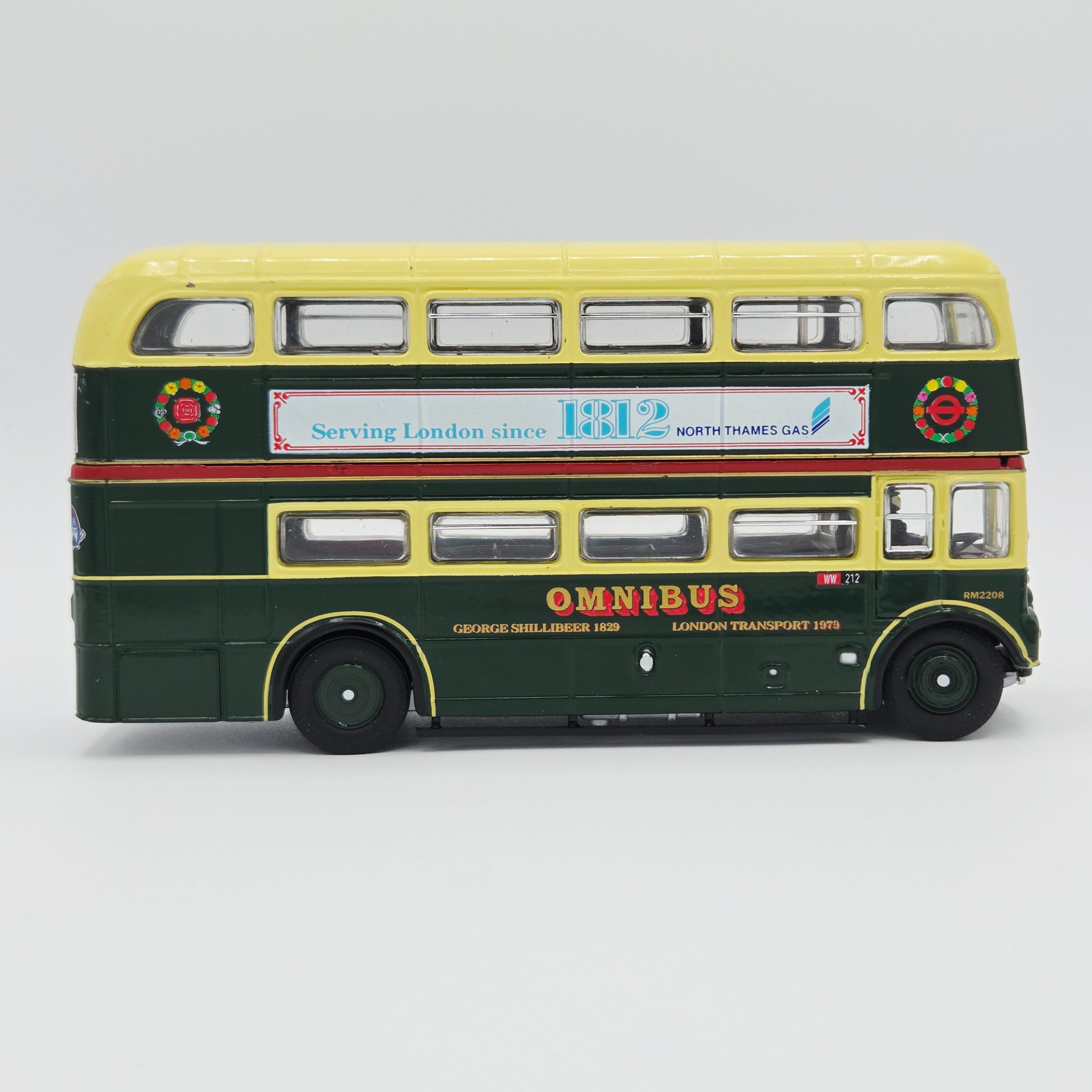 Corgi - AEC Routemaster Double Decker Bus Shillibeer #46305, 1:76 (2011 Corgi Classics - Original Omnibus) * Missing Route Stickers / Shows Light Wear *