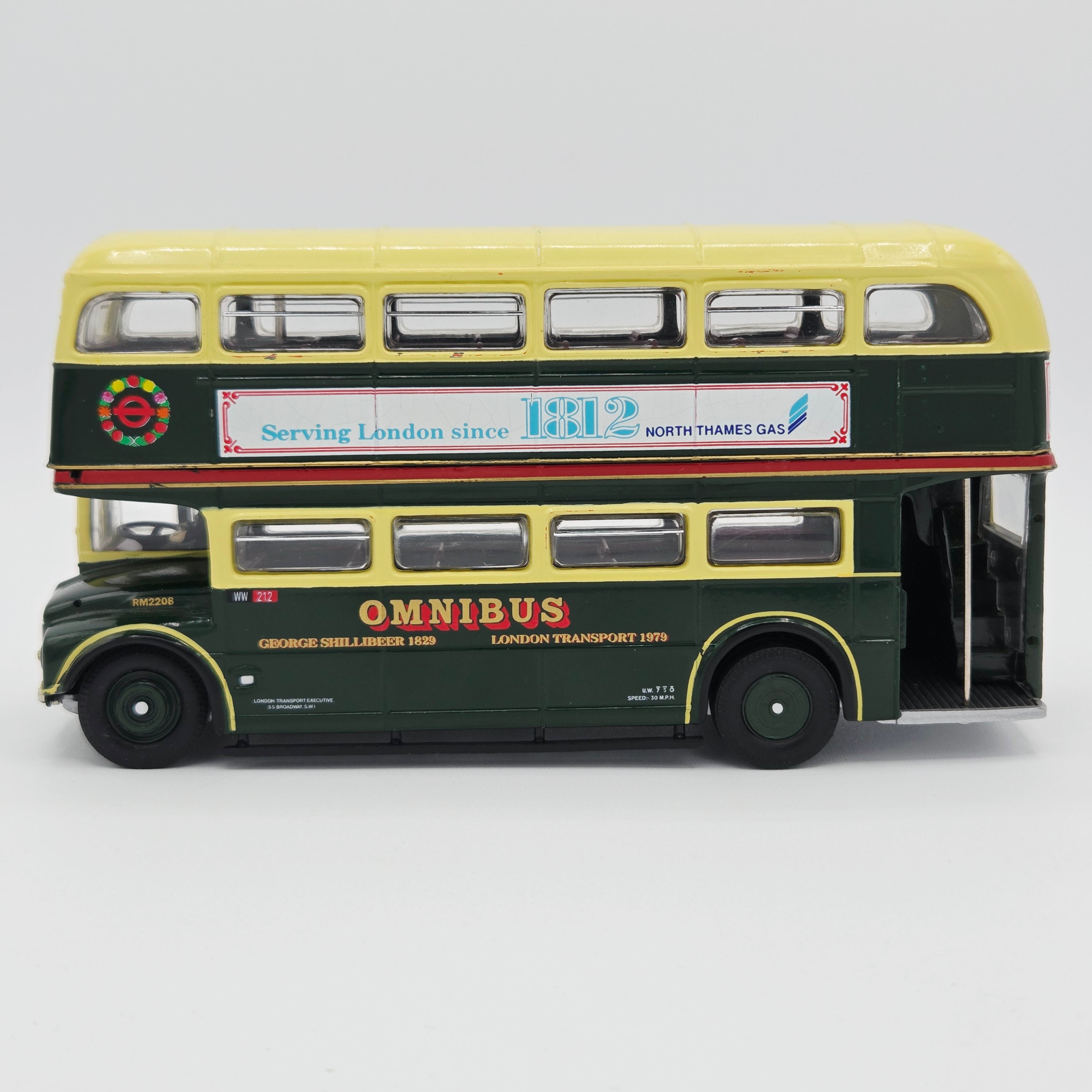Corgi - AEC Routemaster Double Decker Bus Shillibeer #46305, 1:76 (2011 Corgi Classics - Original Omnibus) * Missing Route Stickers / Shows Light Wear *