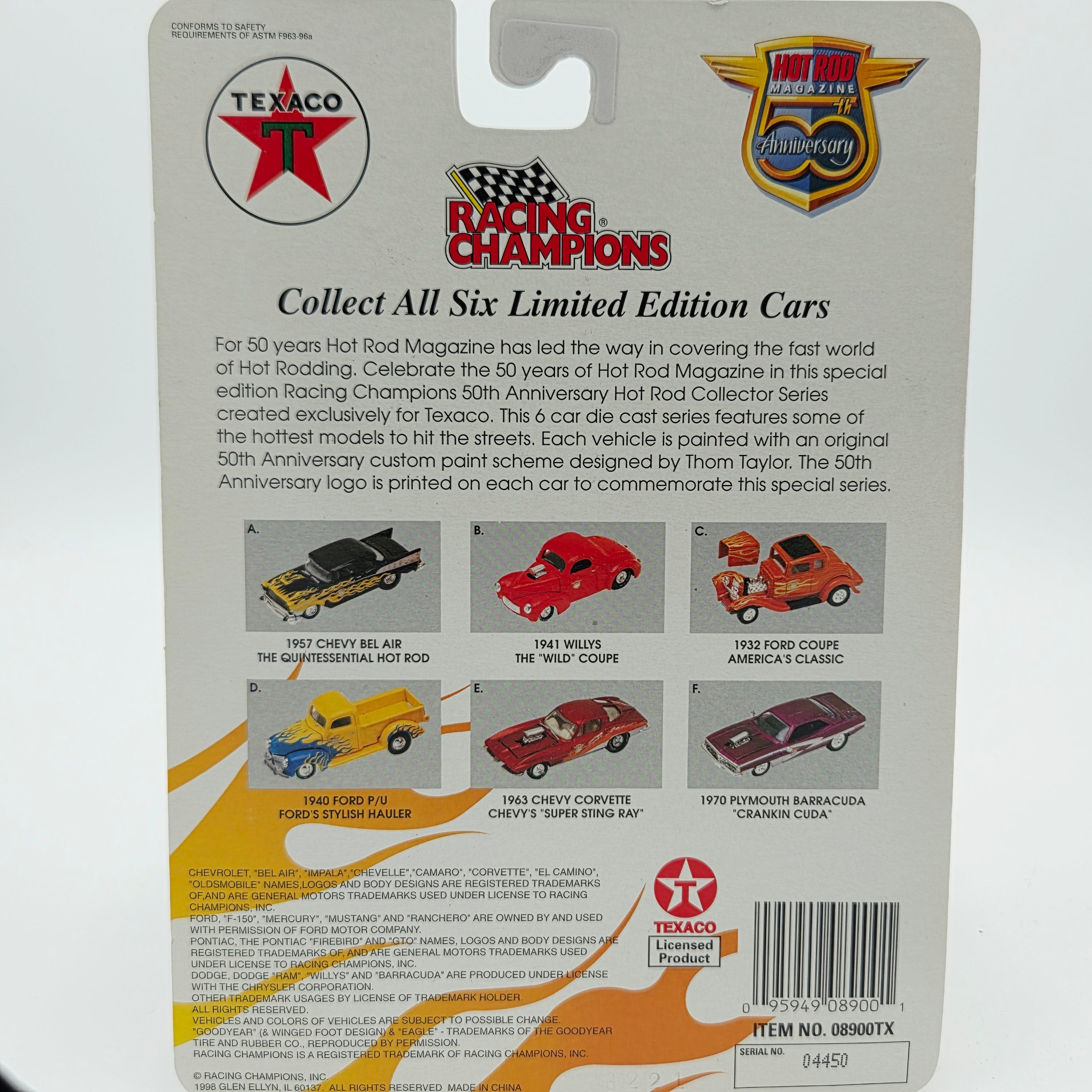 Racing Champions '32 Ford Coupe America's Classic - 1:64 (1998 Texaco - Hot Rod Magazine 50th Anniversary)