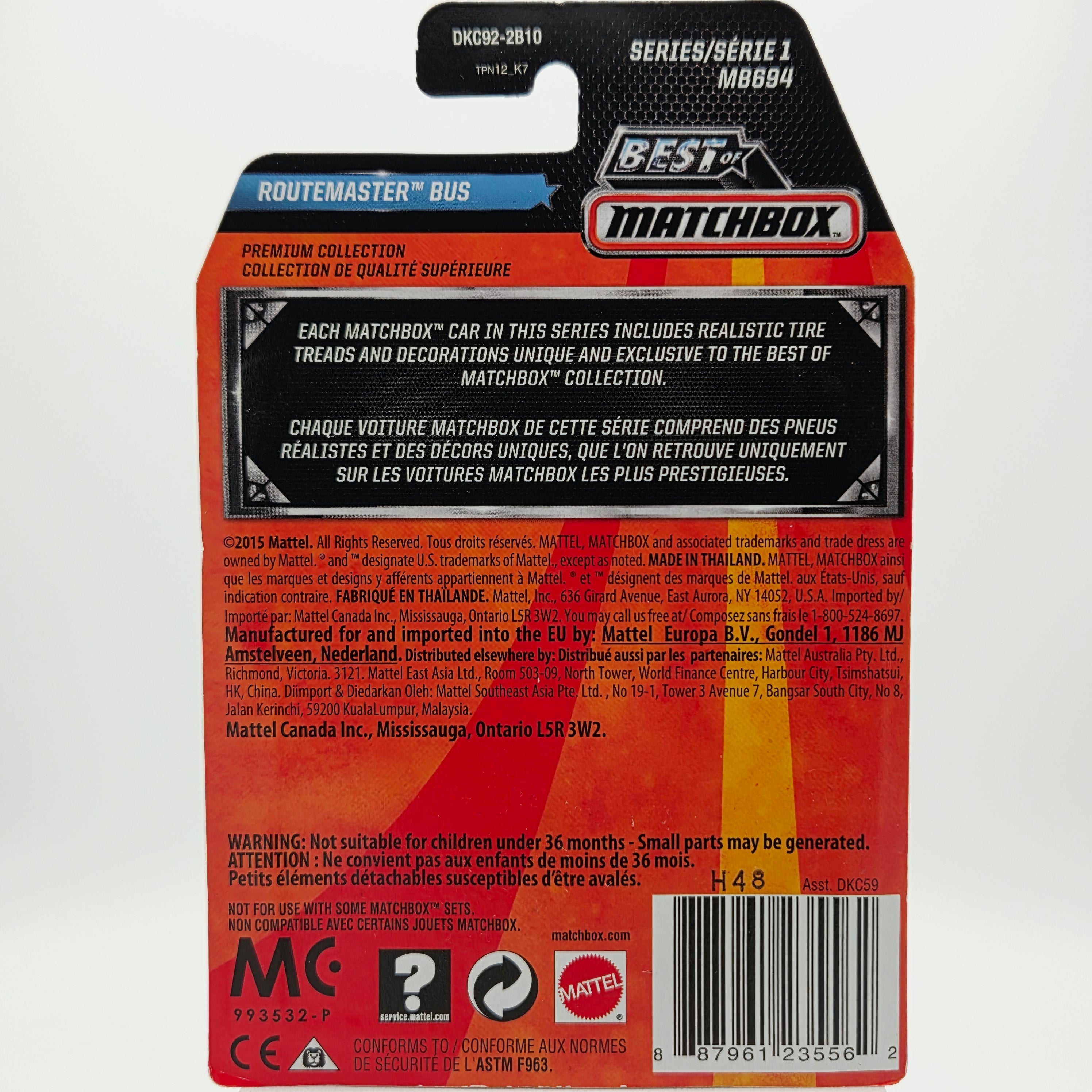 Matchbox AEC Routemaster Bus (2016 Best of Matchbox - Toys R Us Exclusive)