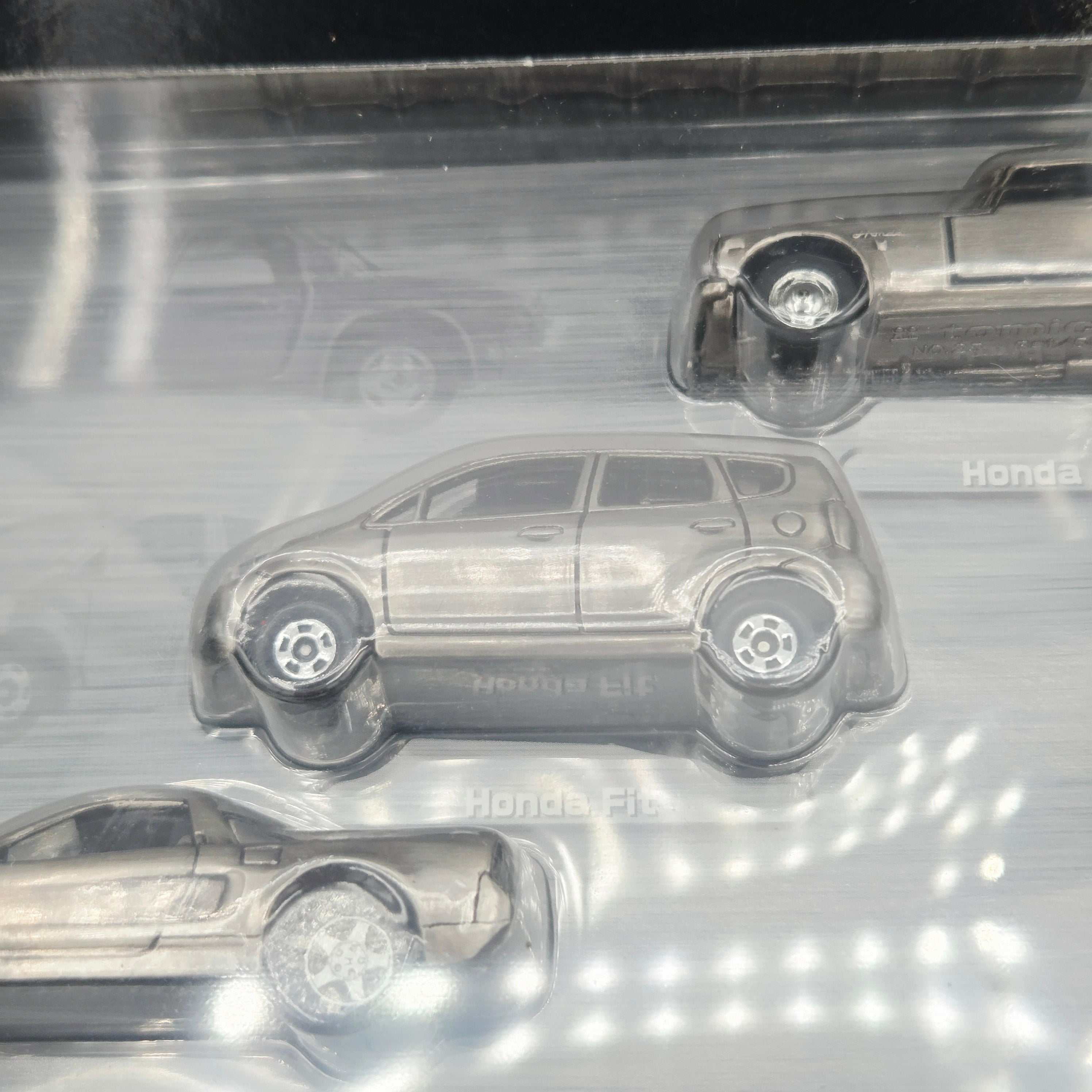 Tomica Tomy - The Honda - Chrome Honda Fit, NSX, S800 - Box Set (3 Cars)