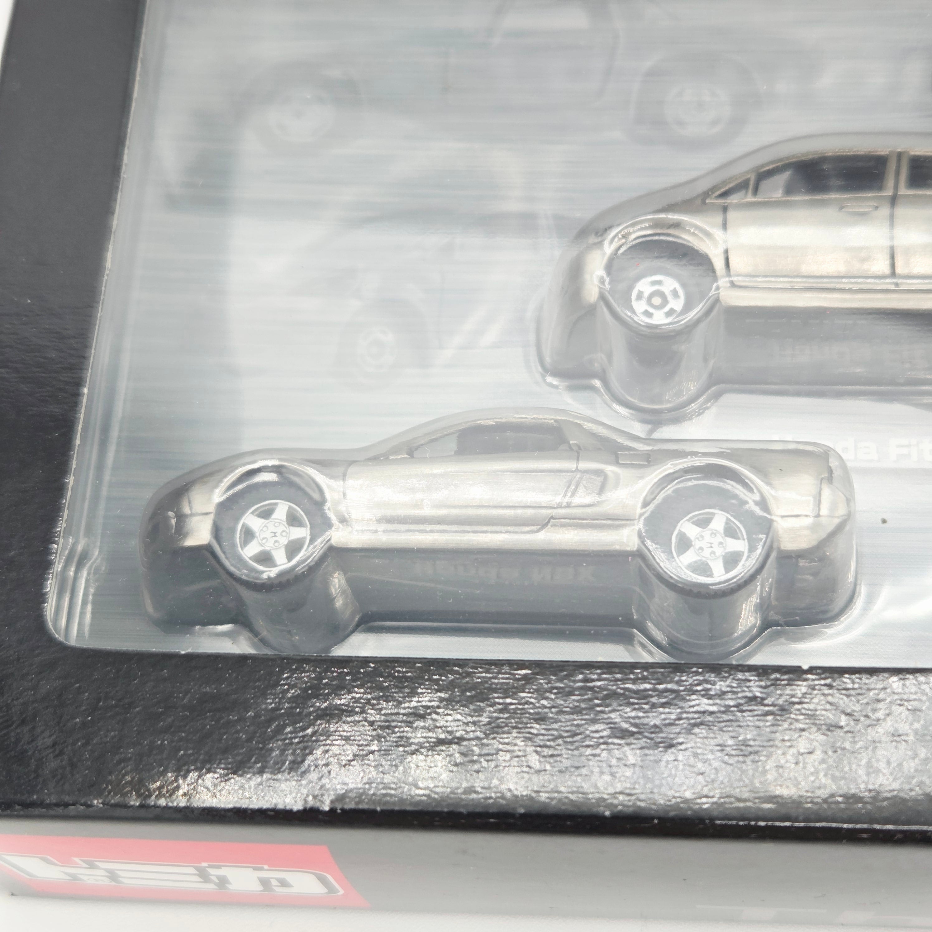 Tomica Tomy - The Honda - Chrome Honda Fit, NSX, S800 - Box Set (3 Cars)