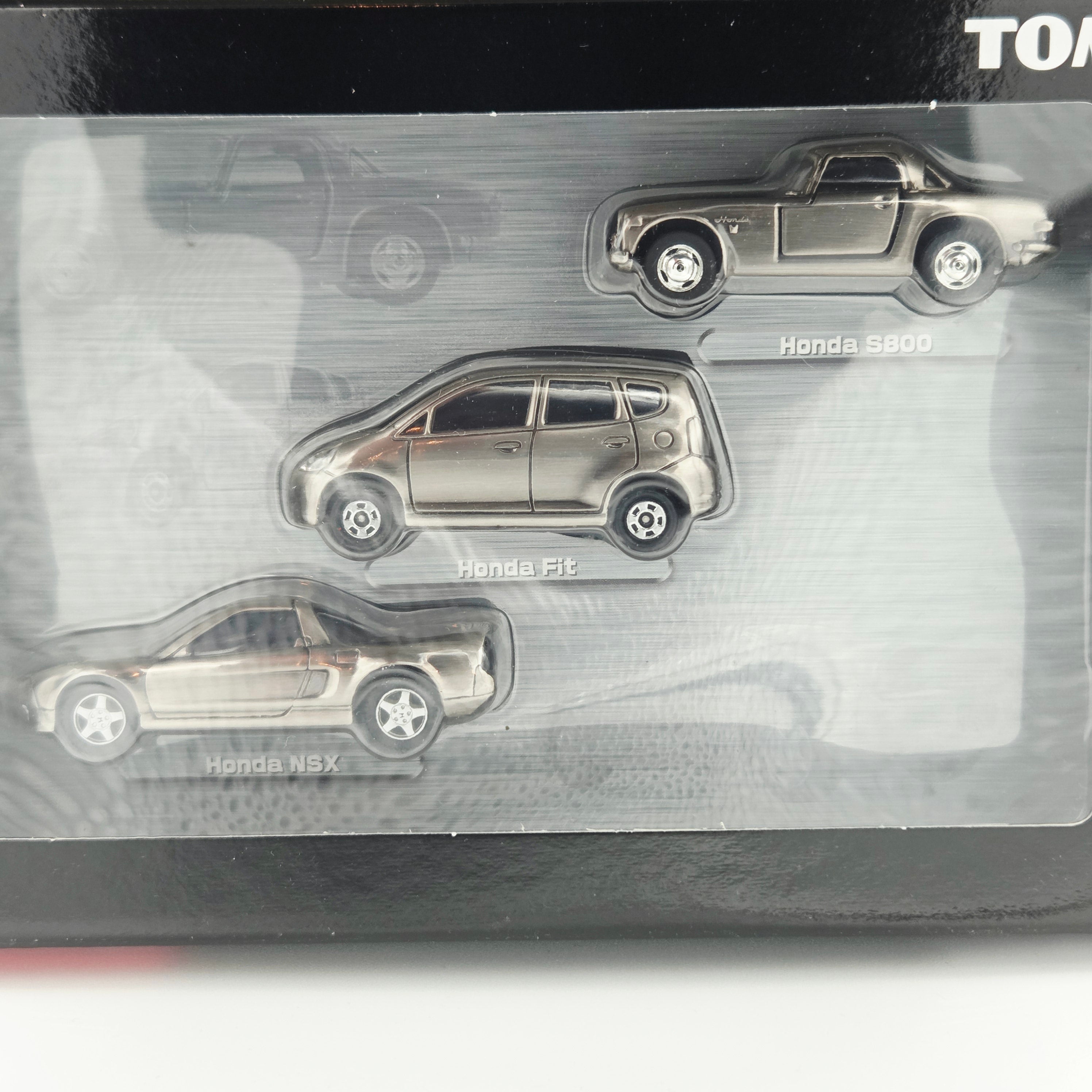 Tomica Tomy - The Honda - Chrome Honda Fit, NSX, S800 - Box Set (3 Cars)