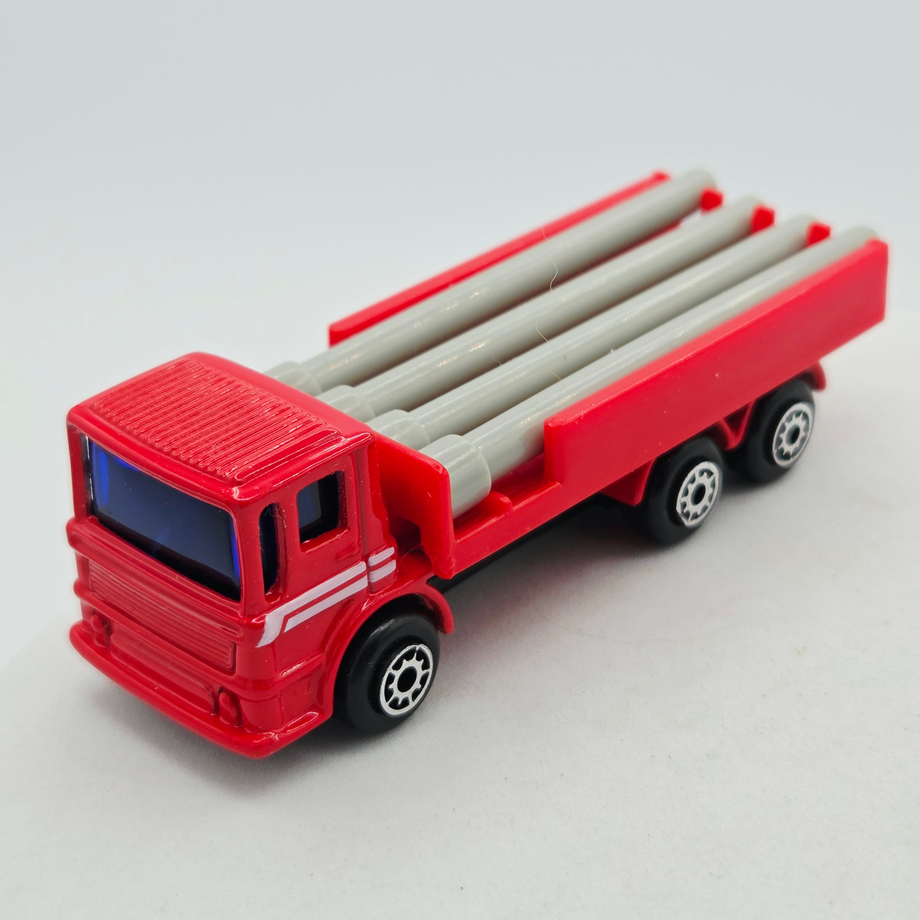 Maisto Pipe Truck - Approx. 1:64, Red (Speed Wheels / Road & Track)