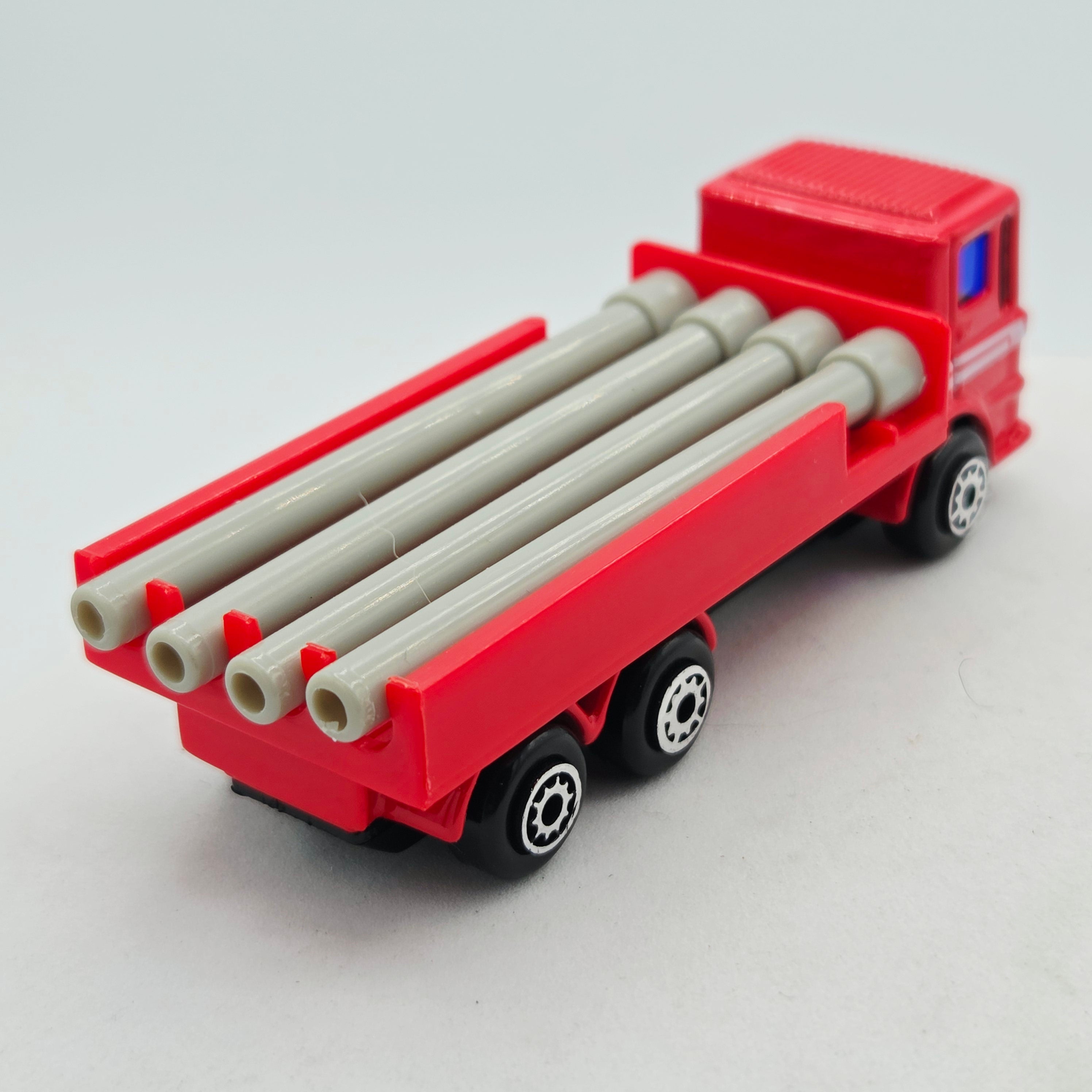 Maisto Pipe Truck - Approx. 1:64, Red (Speed Wheels / Road & Track)