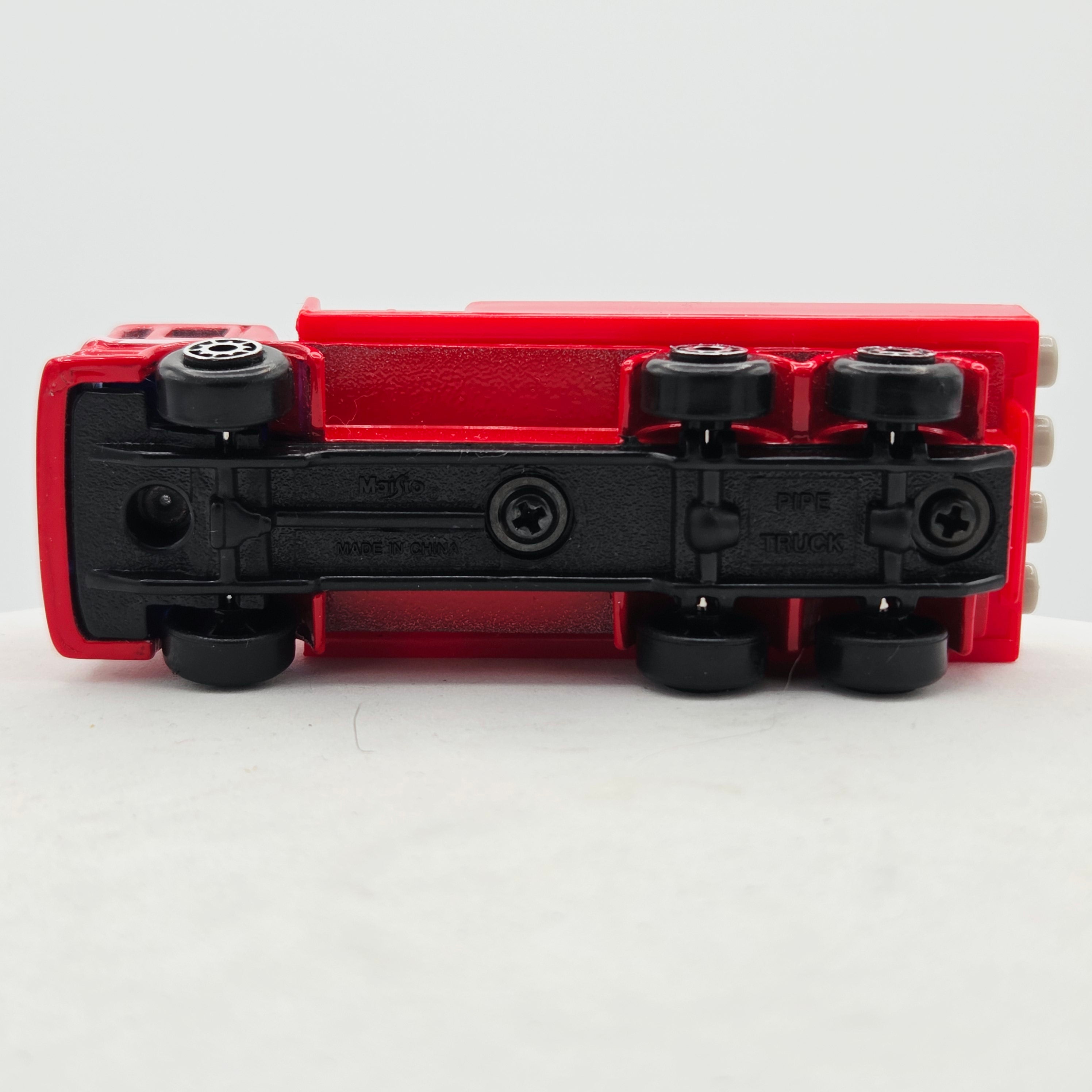 Maisto Pipe Truck - Approx. 1:64, Red (Speed Wheels / Road & Track)