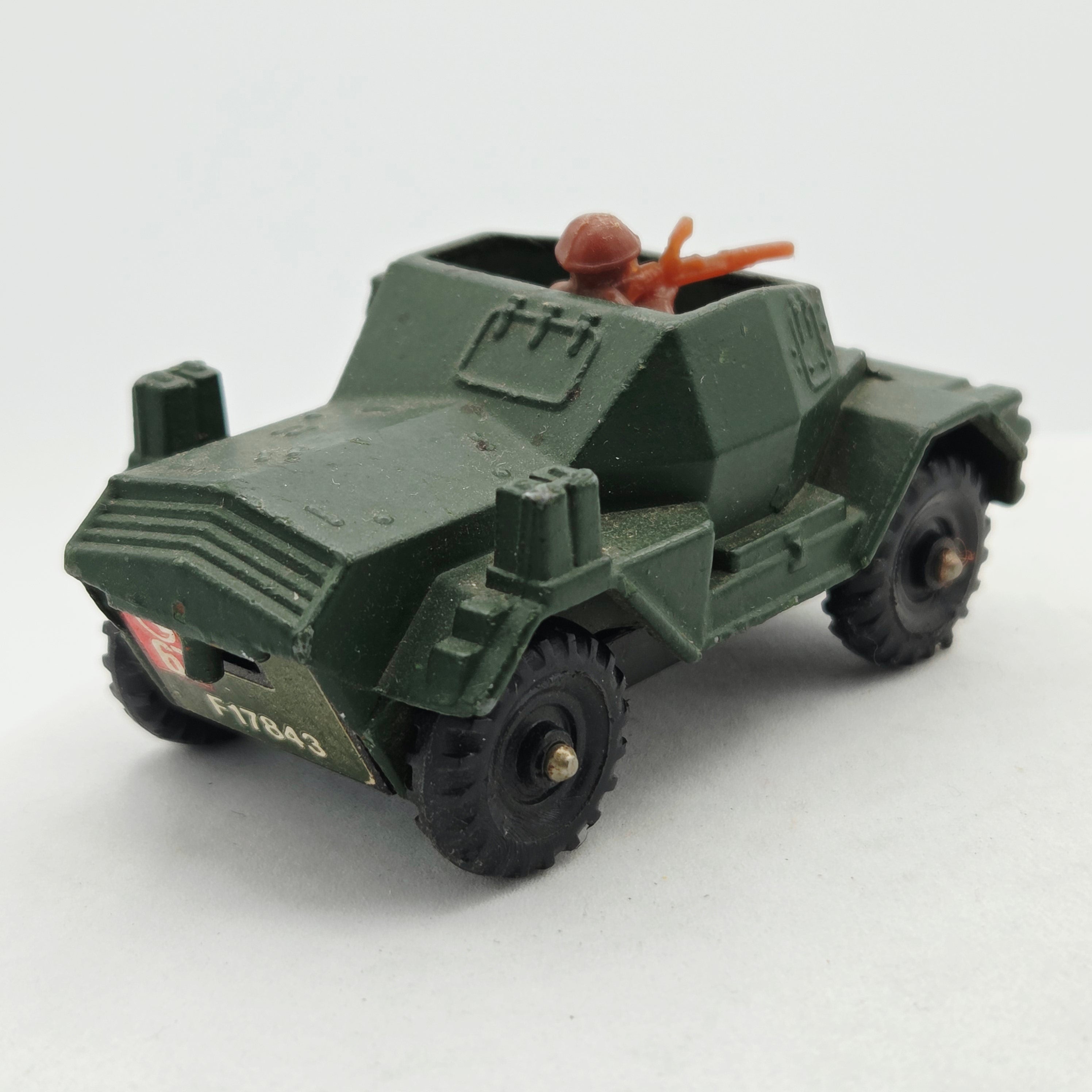 Corgi Daimler Scout Car - Military Vehicle - Britain Base (1973 Corgi Juniors)