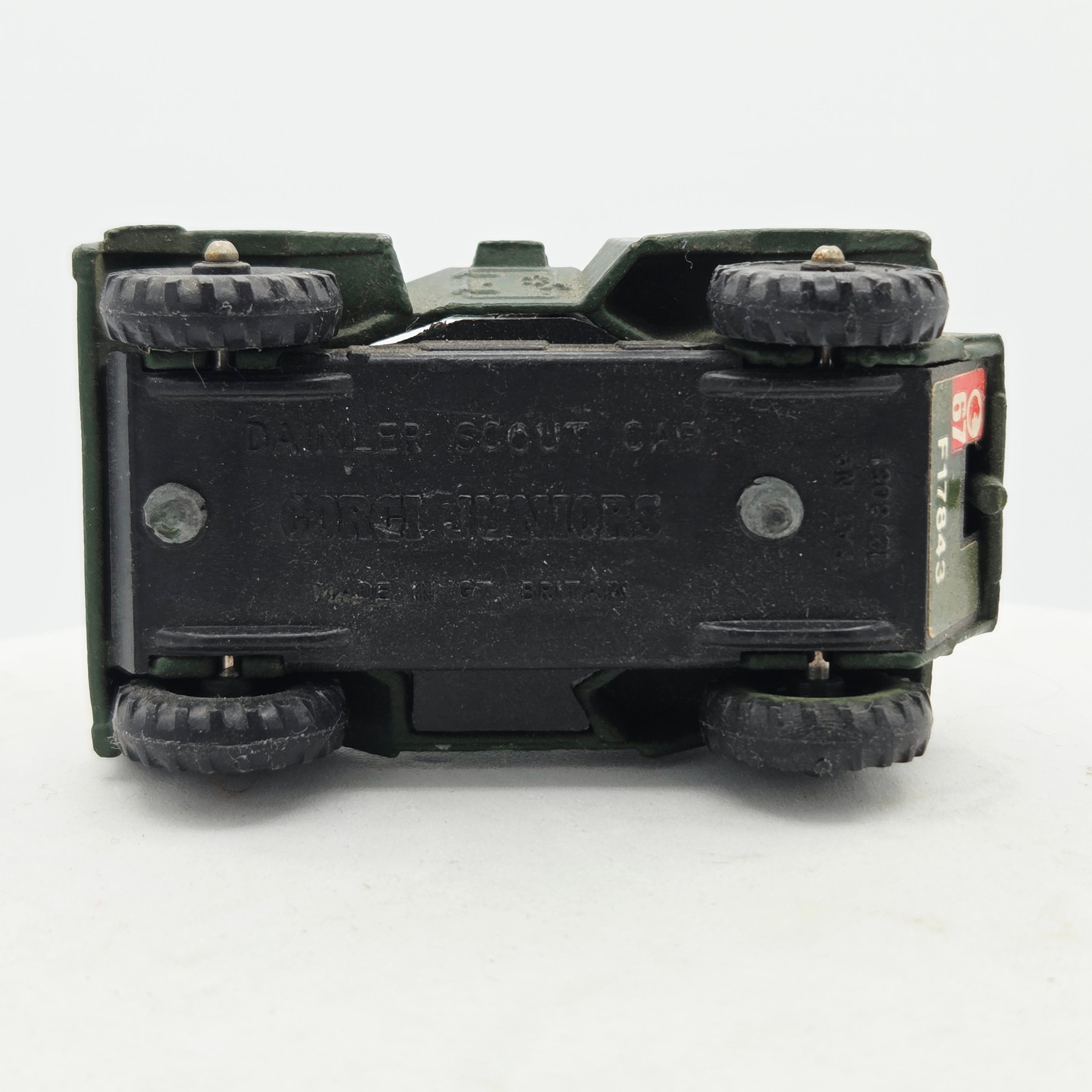Corgi Daimler Scout Car - Military Vehicle - Britain Base (1973 Corgi Juniors)