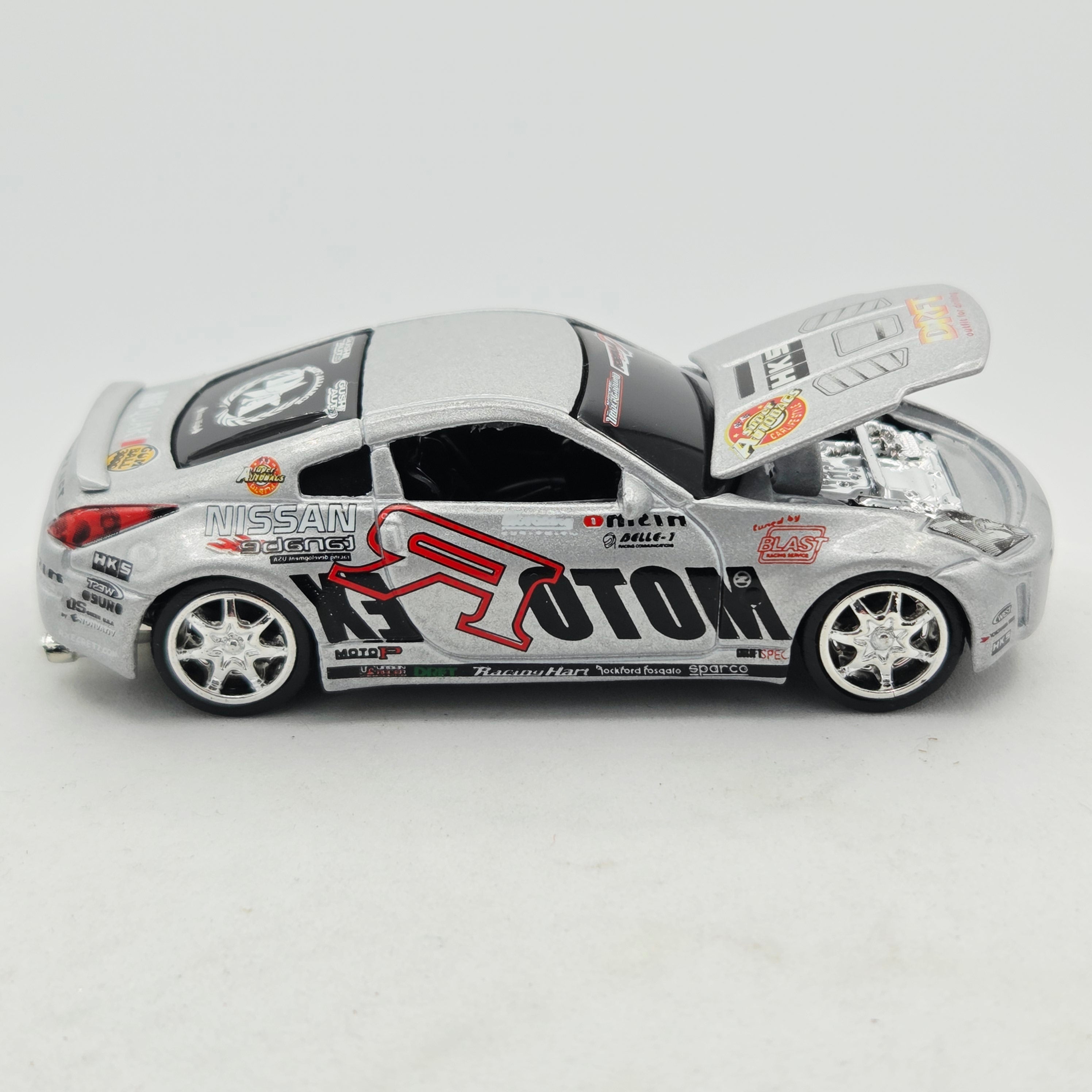 Racing Champions '03 Nissan 350Z - MotorEx HKS - Approx 1:64 w/ Opening Hood (Fast & The Furious)