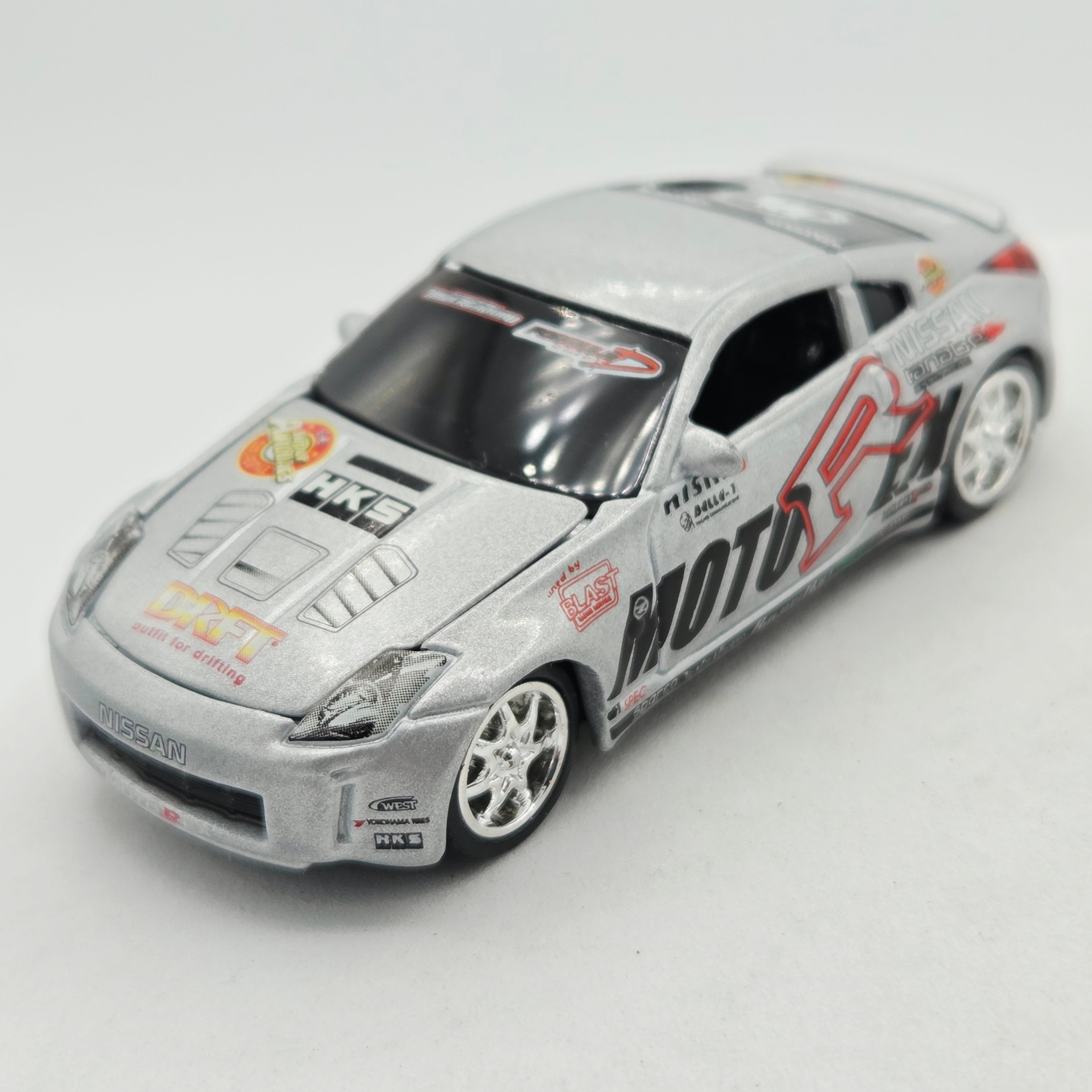 Racing Champions '03 Nissan 350Z - MotorEx HKS - Approx 1:64 w/ Opening Hood (Fast & The Furious)