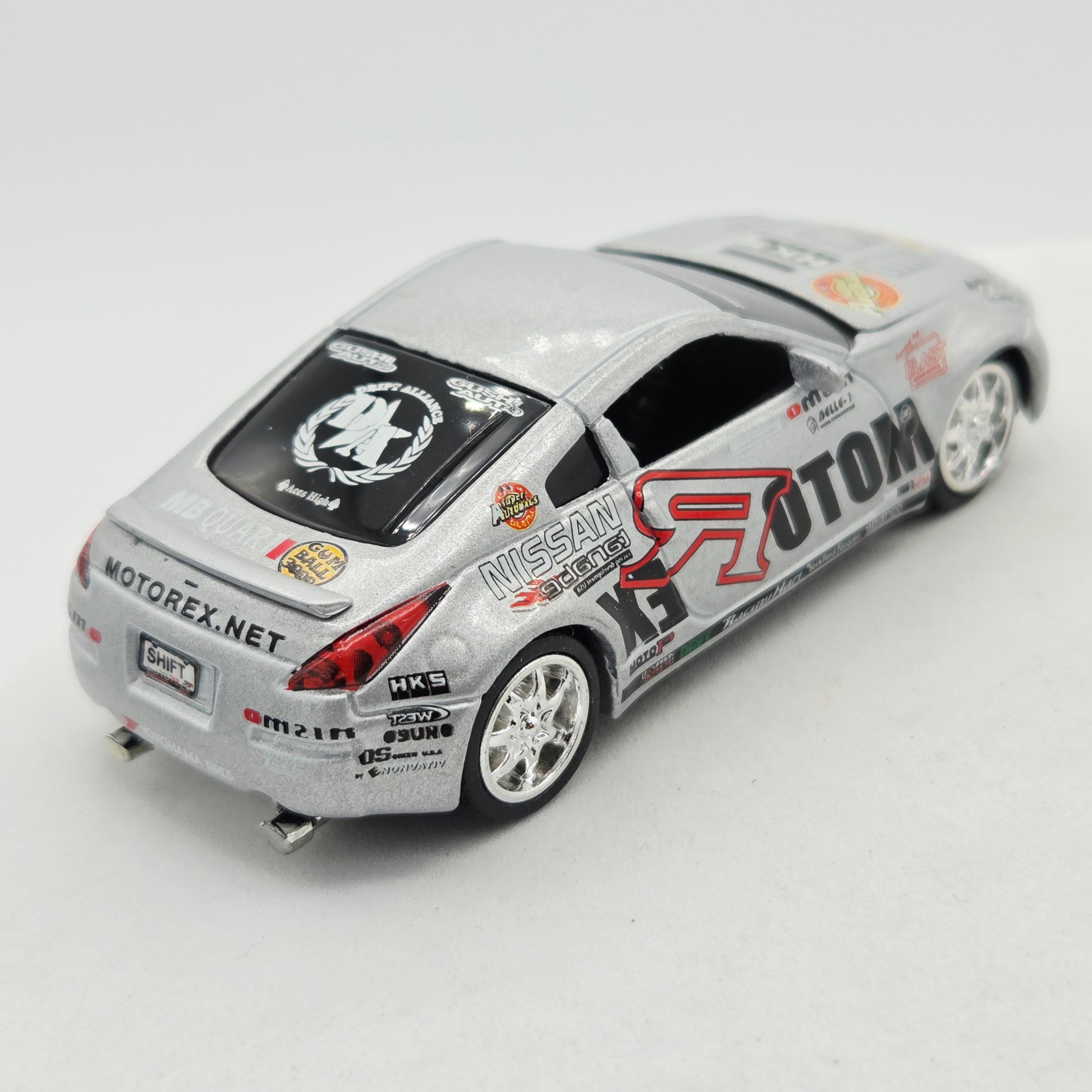 Racing Champions '03 Nissan 350Z - MotorEx HKS - Approx 1:64 w/ Opening Hood (Fast & The Furious)