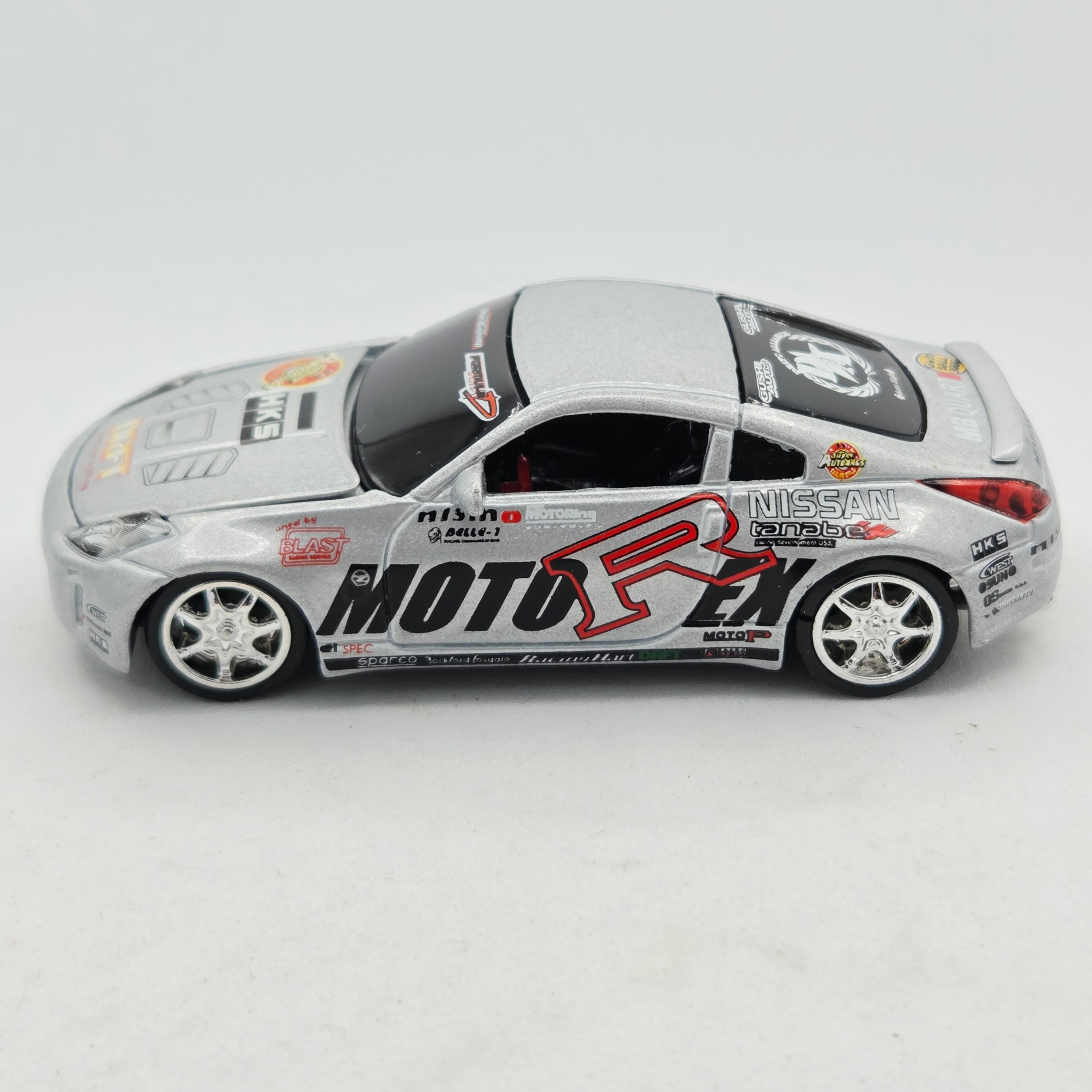 Racing Champions '03 Nissan 350Z - MotorEx HKS - Approx 1:64 w/ Opening Hood (Fast & The Furious)