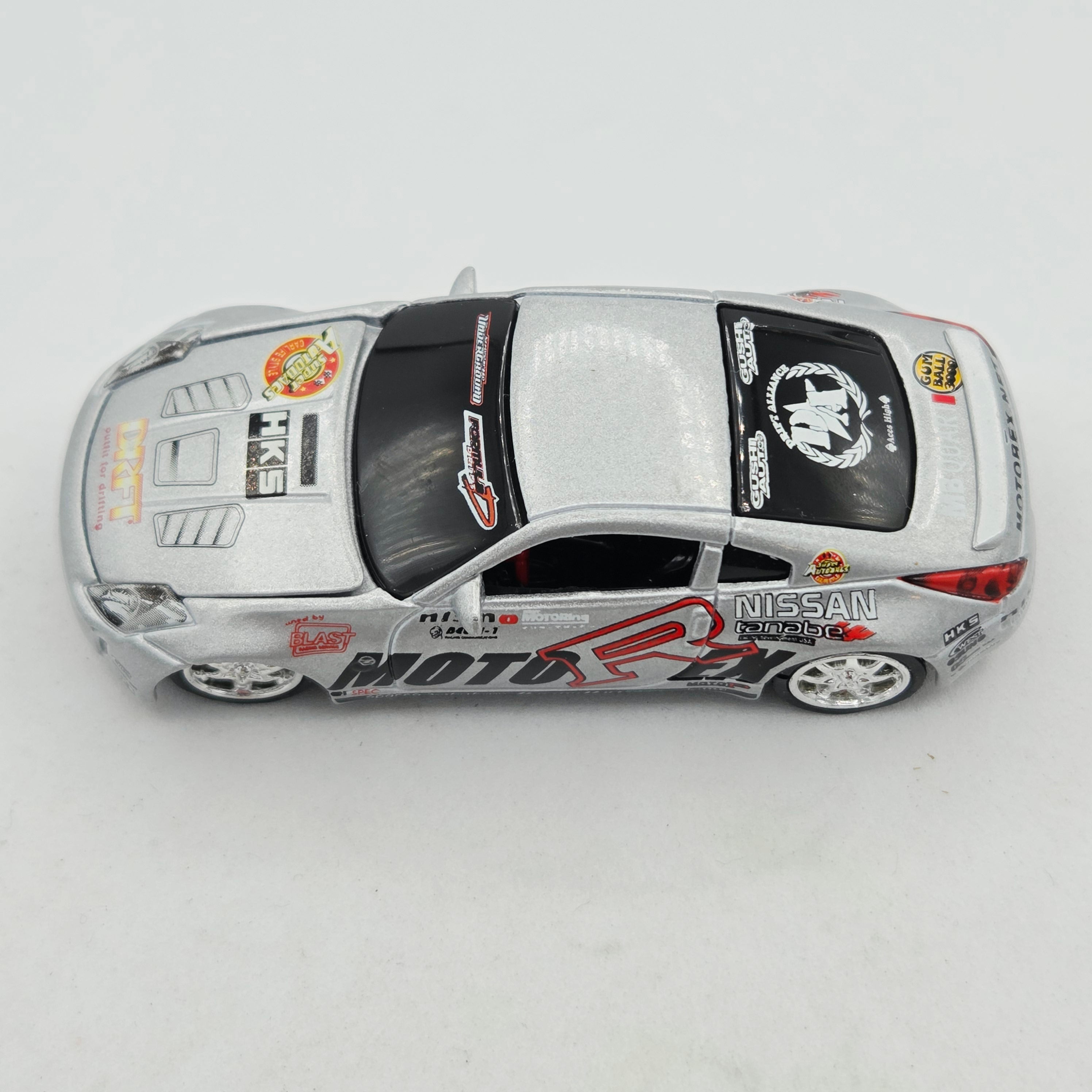 Racing Champions '03 Nissan 350Z - MotorEx HKS - Approx 1:64 w/ Opening Hood (Fast & The Furious)