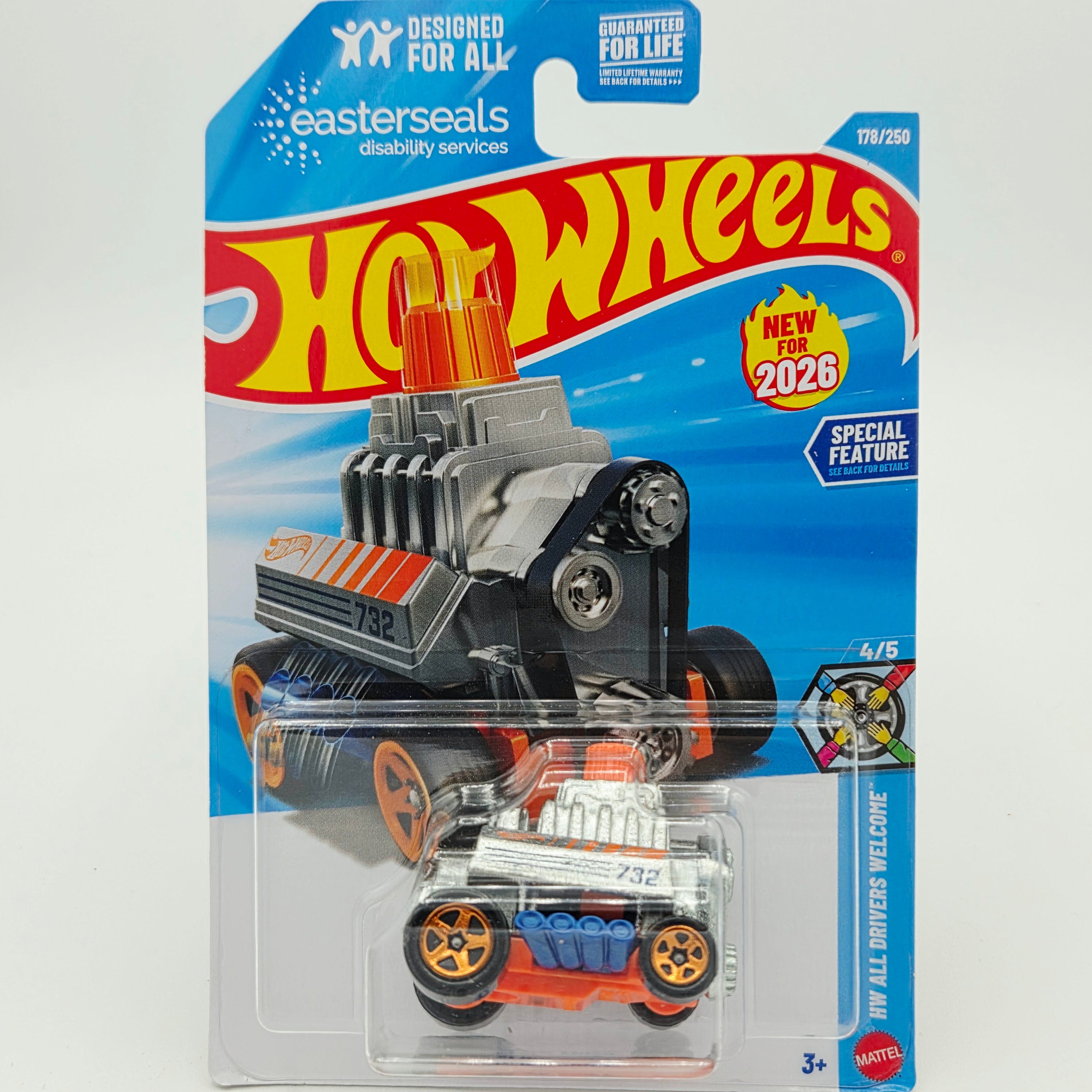 Hot Wheels Click Shift - Easter Seals (2026 HW Basic Case K - All Drivers Welcome)