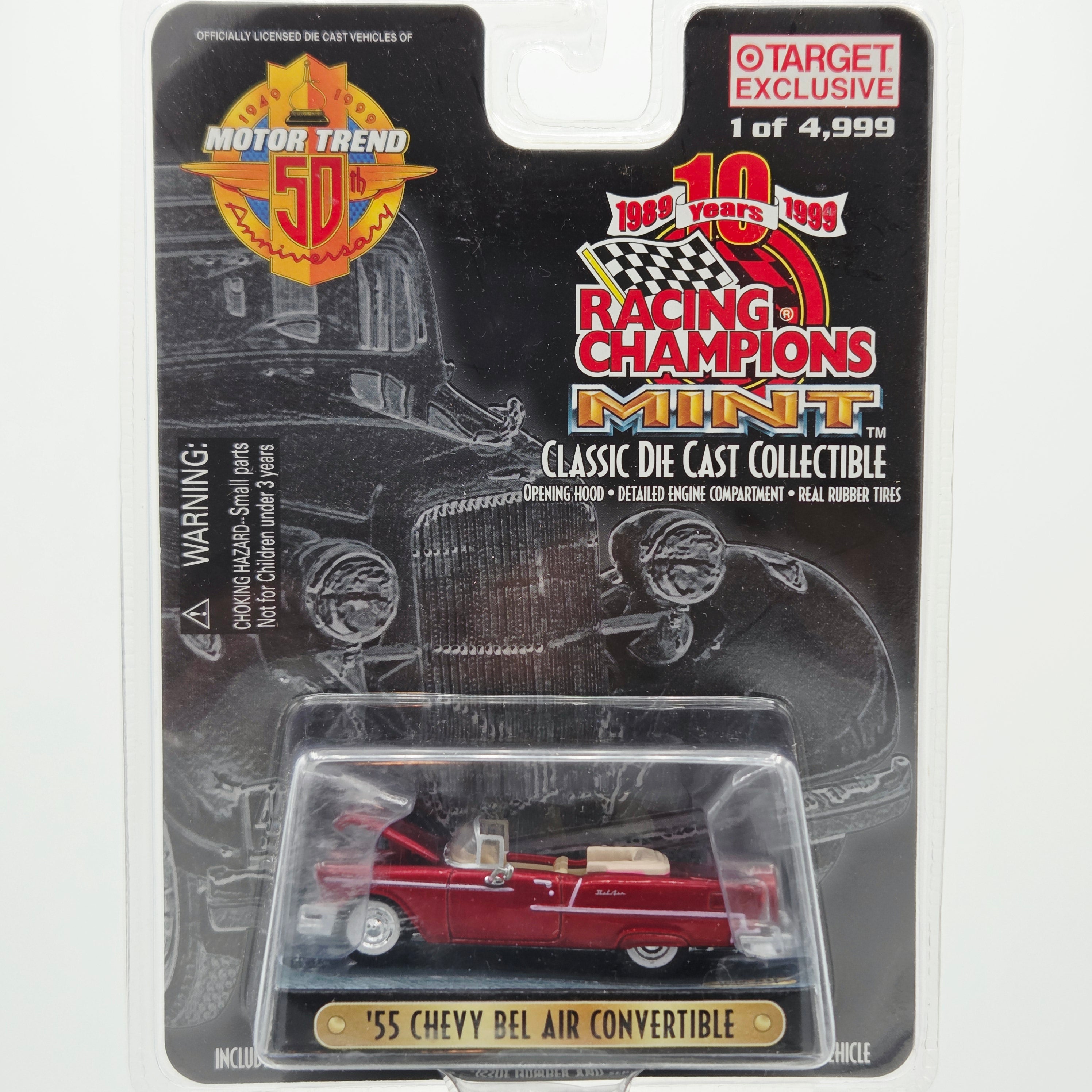 Racing Champions '55 Chevy Bel Air Convertible - 1:64 (1999 Mint Edition - Motor Trend - Target Store Exclusive)