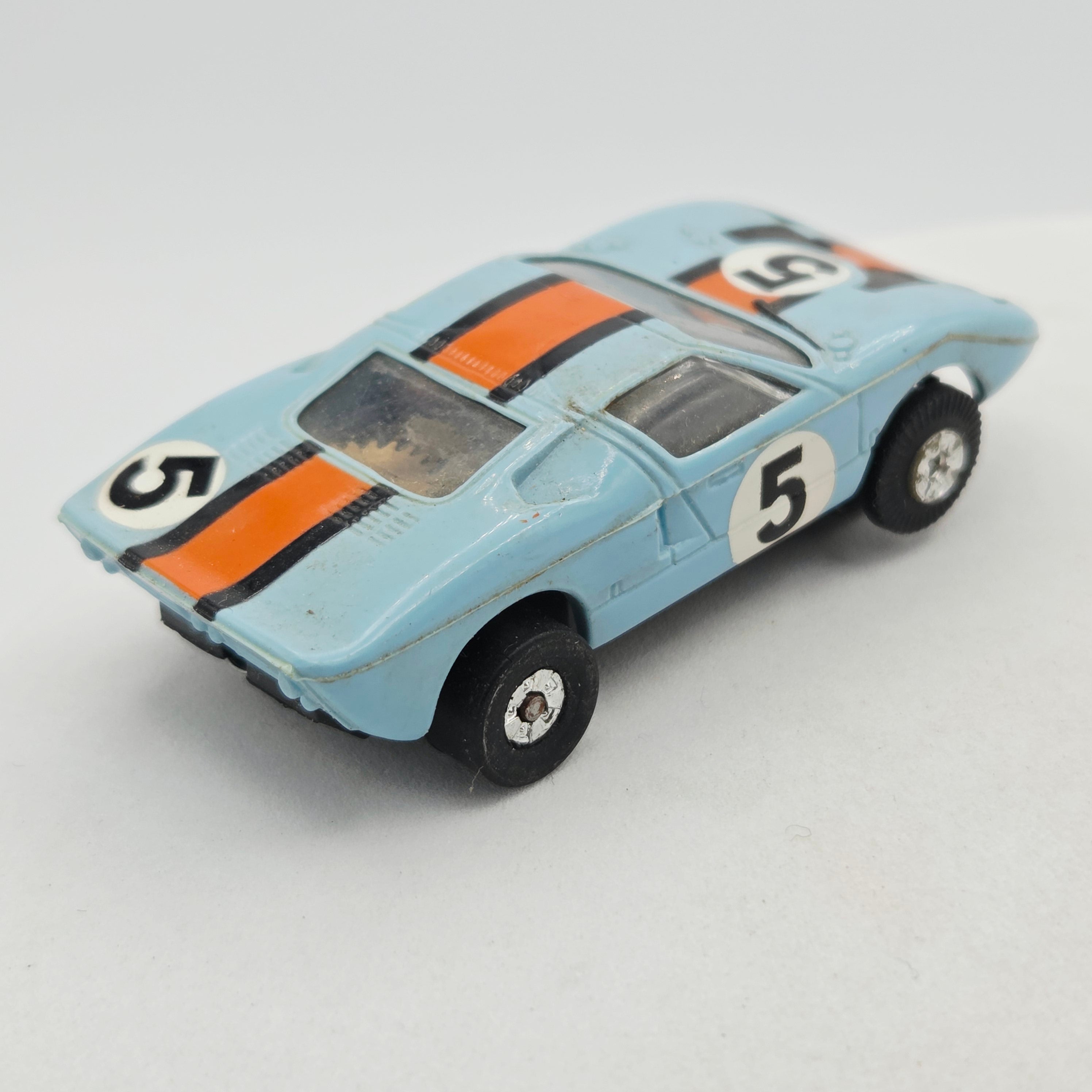Aurora AFX Slot Car - Ford GT #1472 / Gulf Oil colors *UNTESTED* (Thunderjet 500)