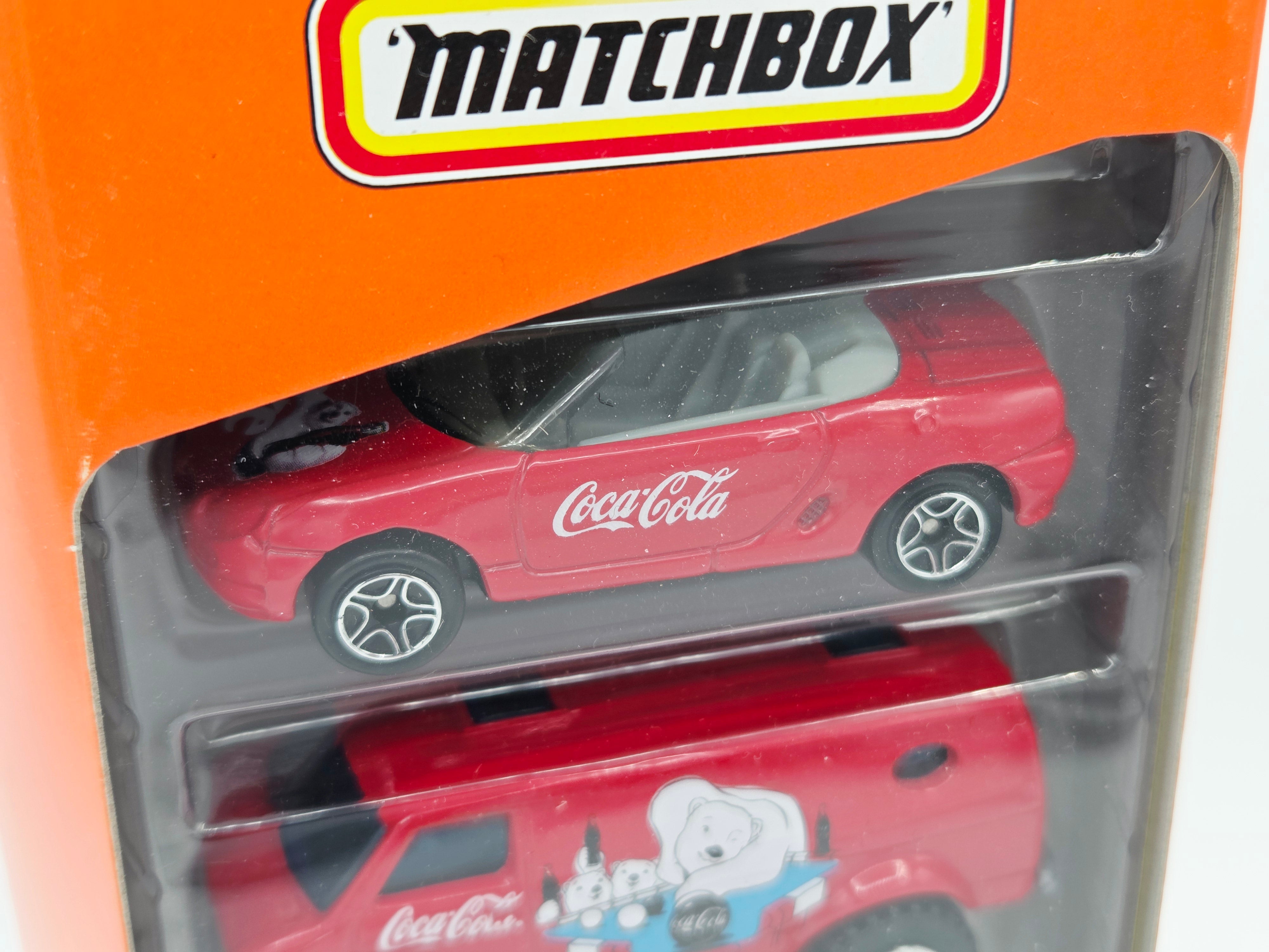 Matchbox Coca-Cola 5 Pack - Exclusive Designs - VW Beetle, Chevy Van (2000)