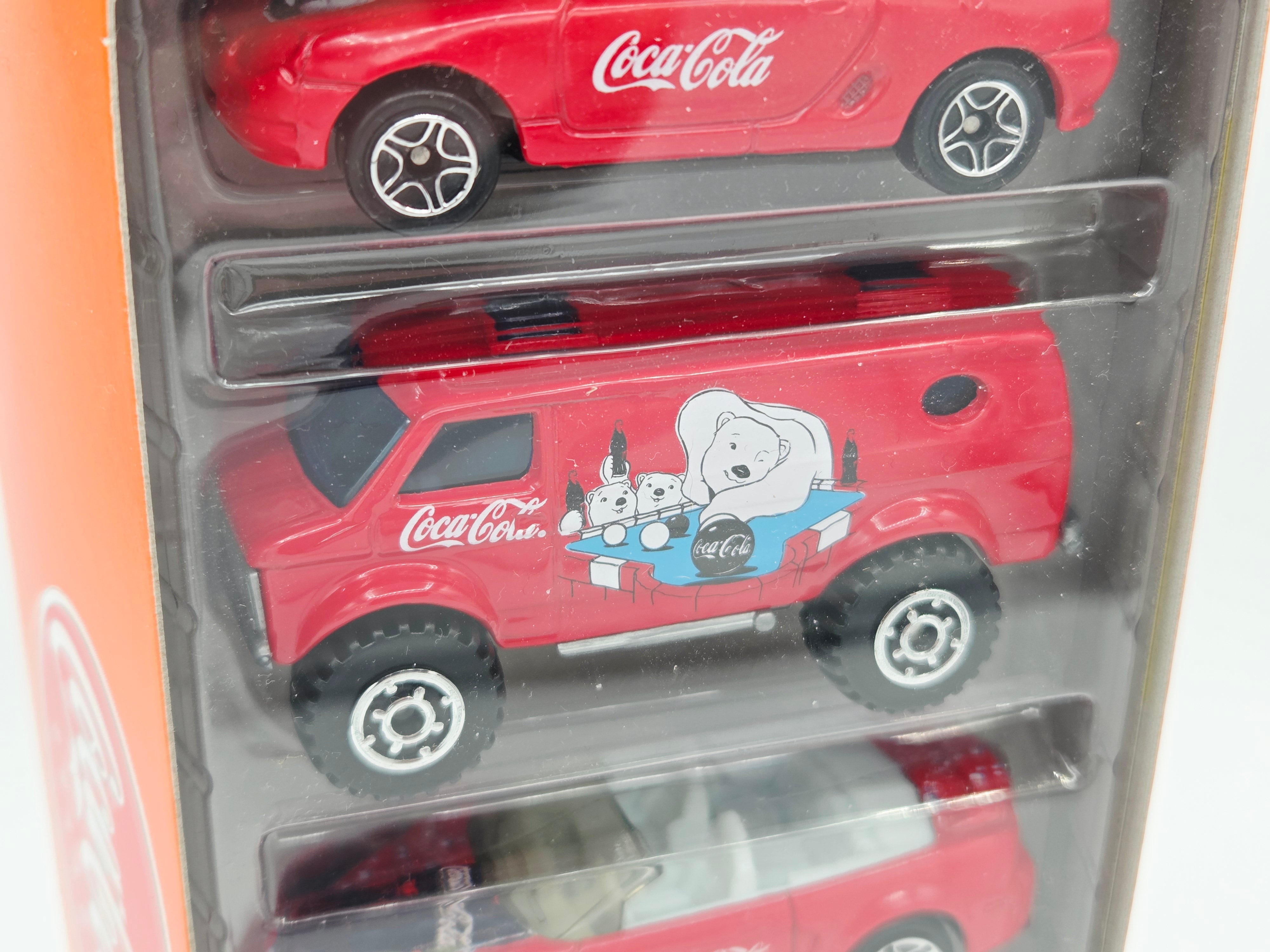 Matchbox Coca-Cola 5 Pack - Exclusive Designs - VW Beetle, Chevy Van (2000)