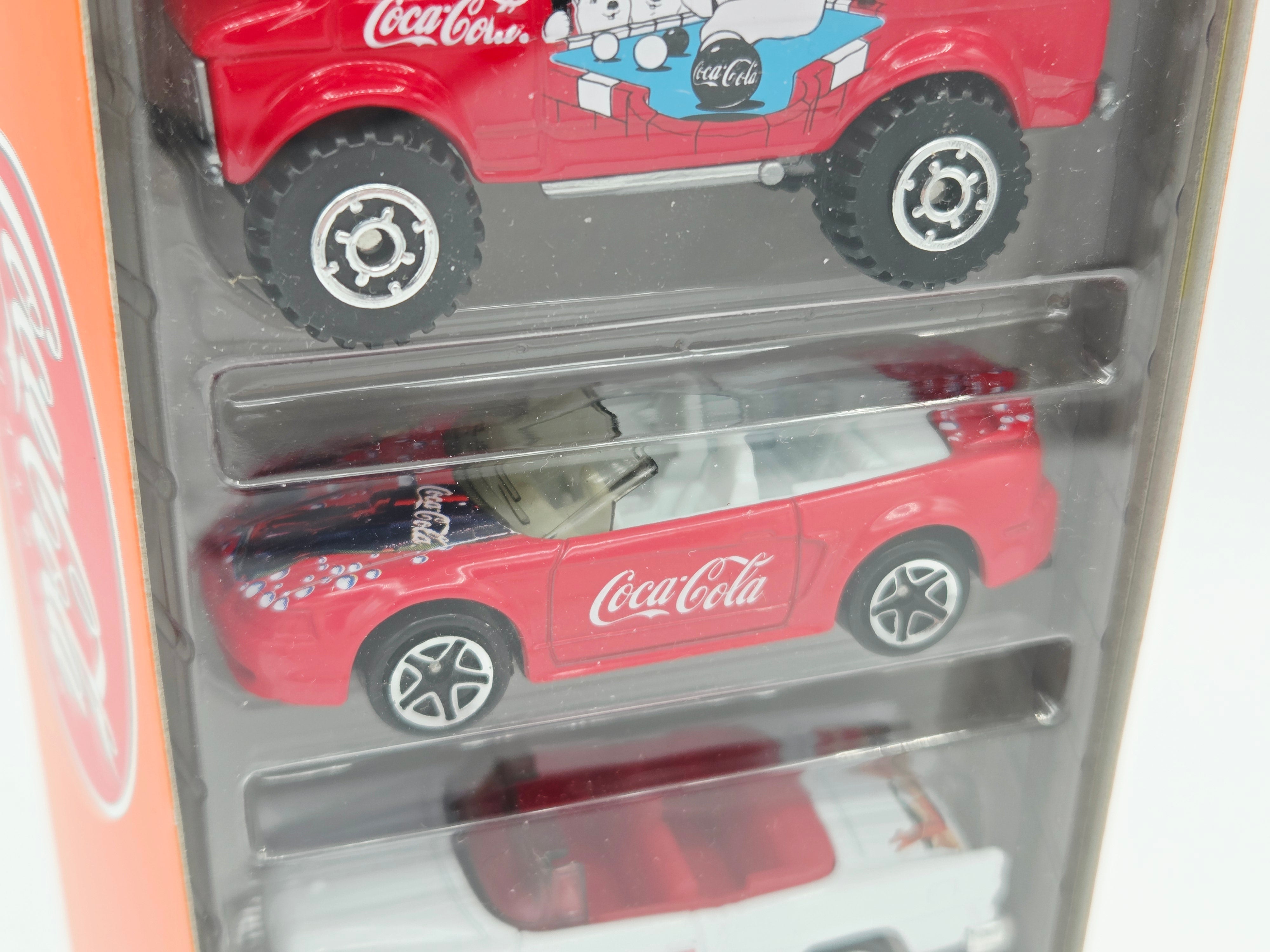Matchbox Coca-Cola 5 Pack - Exclusive Designs - VW Beetle, Chevy Van (2000)