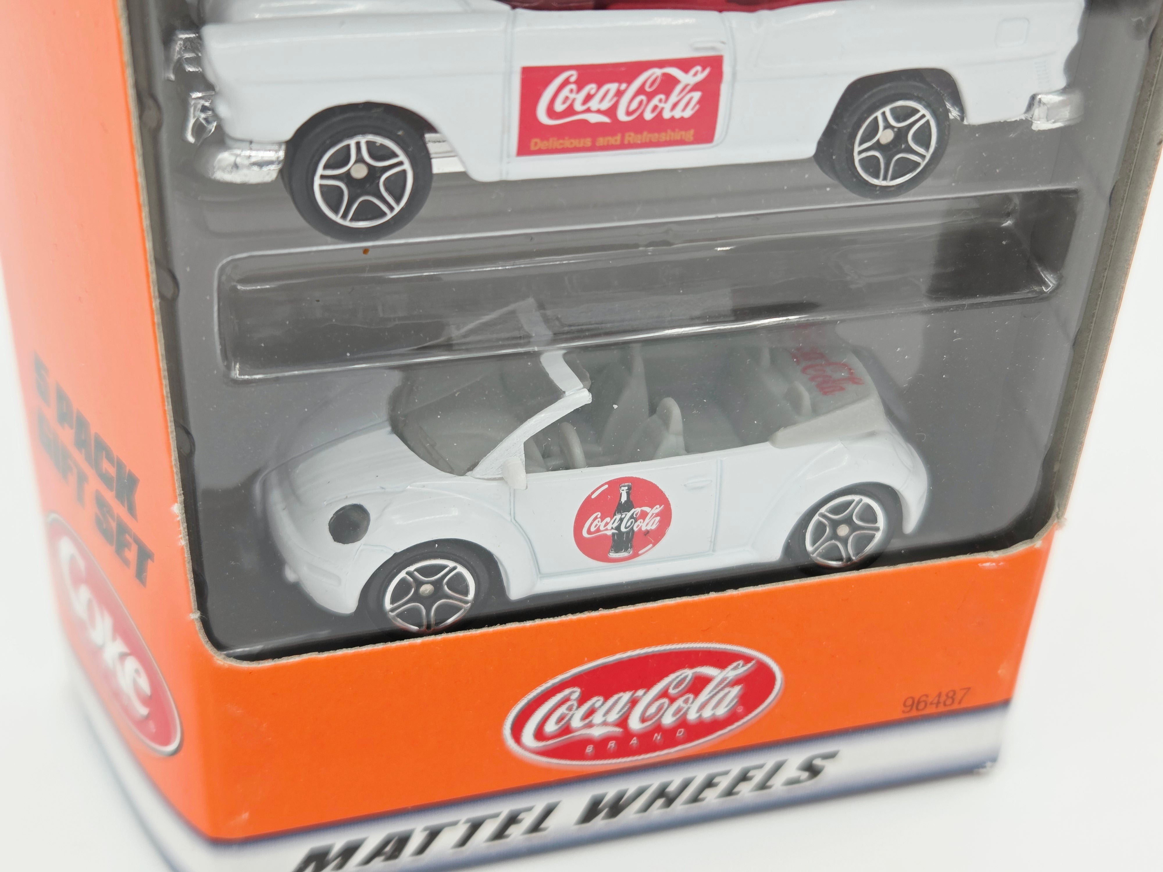 Matchbox Coca-Cola 5 Pack - Exclusive Designs - VW Beetle, Chevy Van (2000)