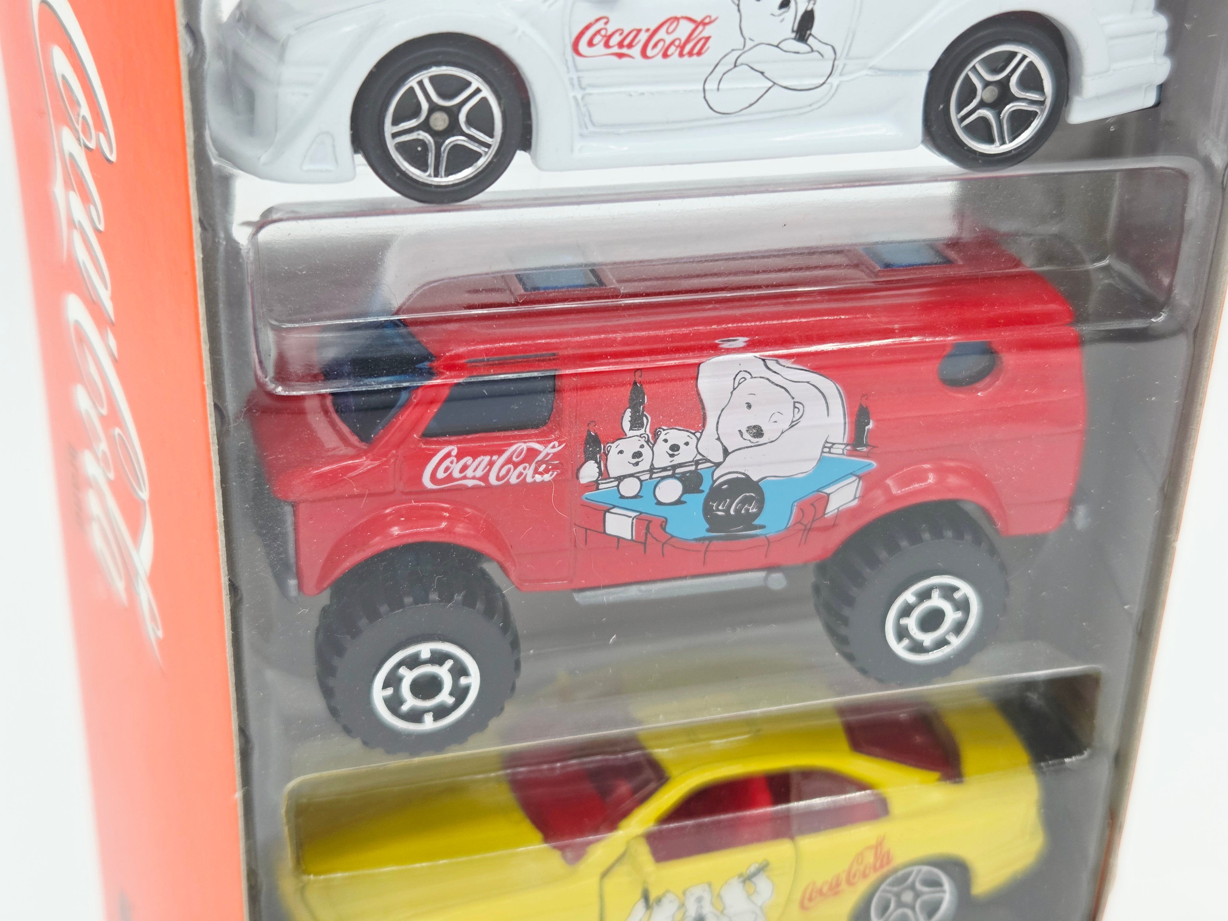 Matchbox Coca-Cola 5 Pack - Exclusive Designs - BMW, Chevy Tahoe (1999)