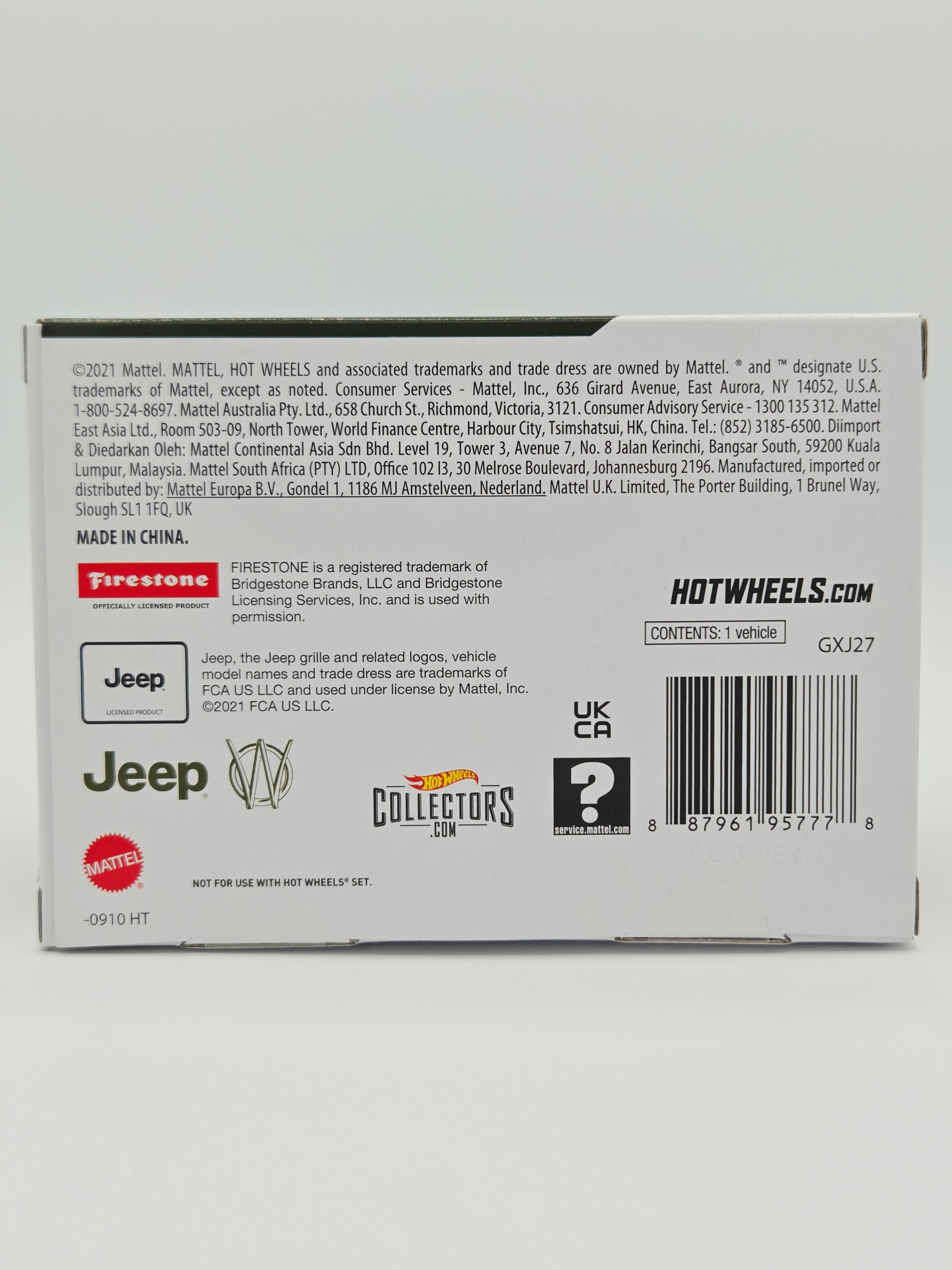 Hot Wheels '44 Jeep Willys MB (2021 RLC Red Line Club Exclusive)