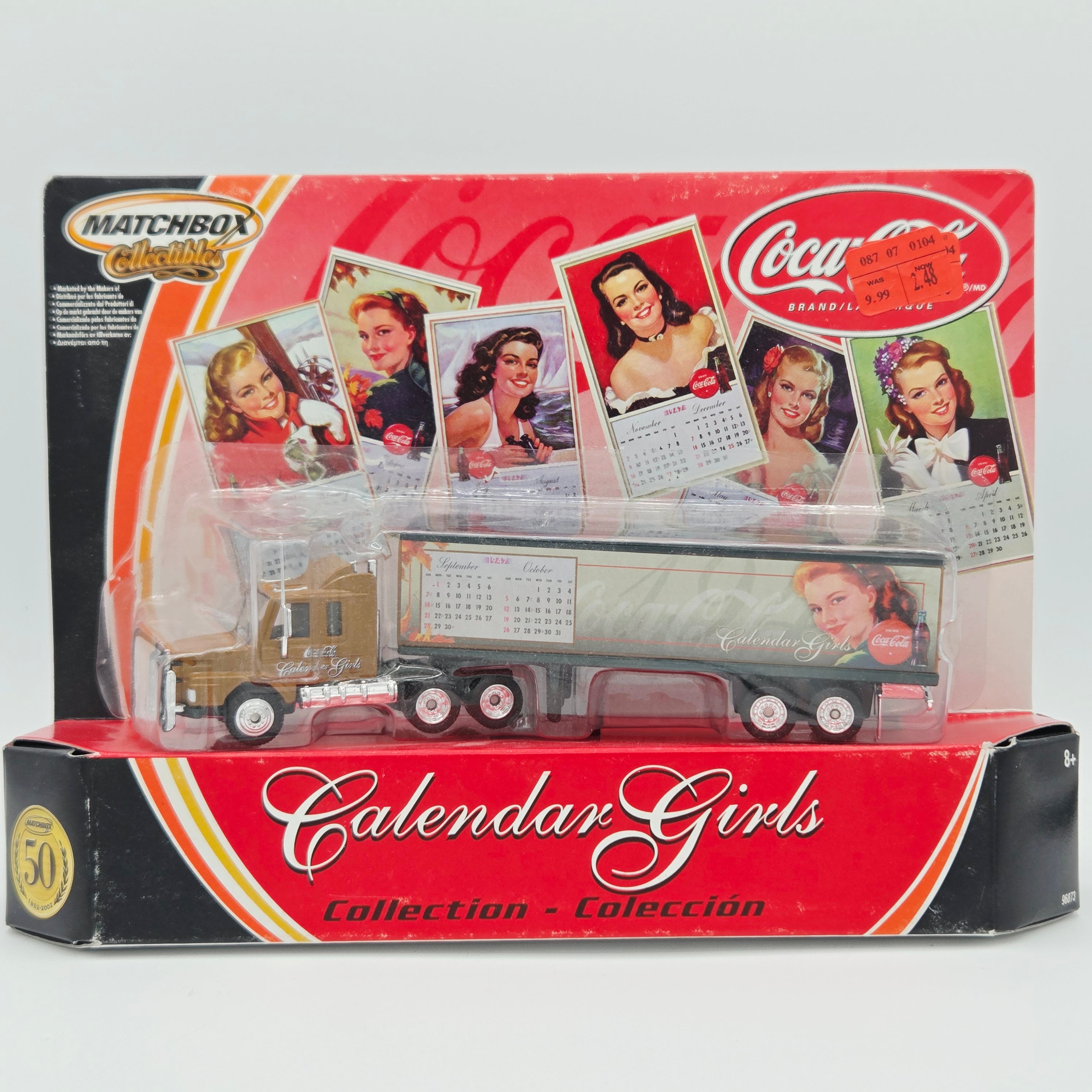 Matchbox Scania T142 Cab w/ Trailer "Coca-Cola" (2001 MBX Collectibles - Calendar Girls)