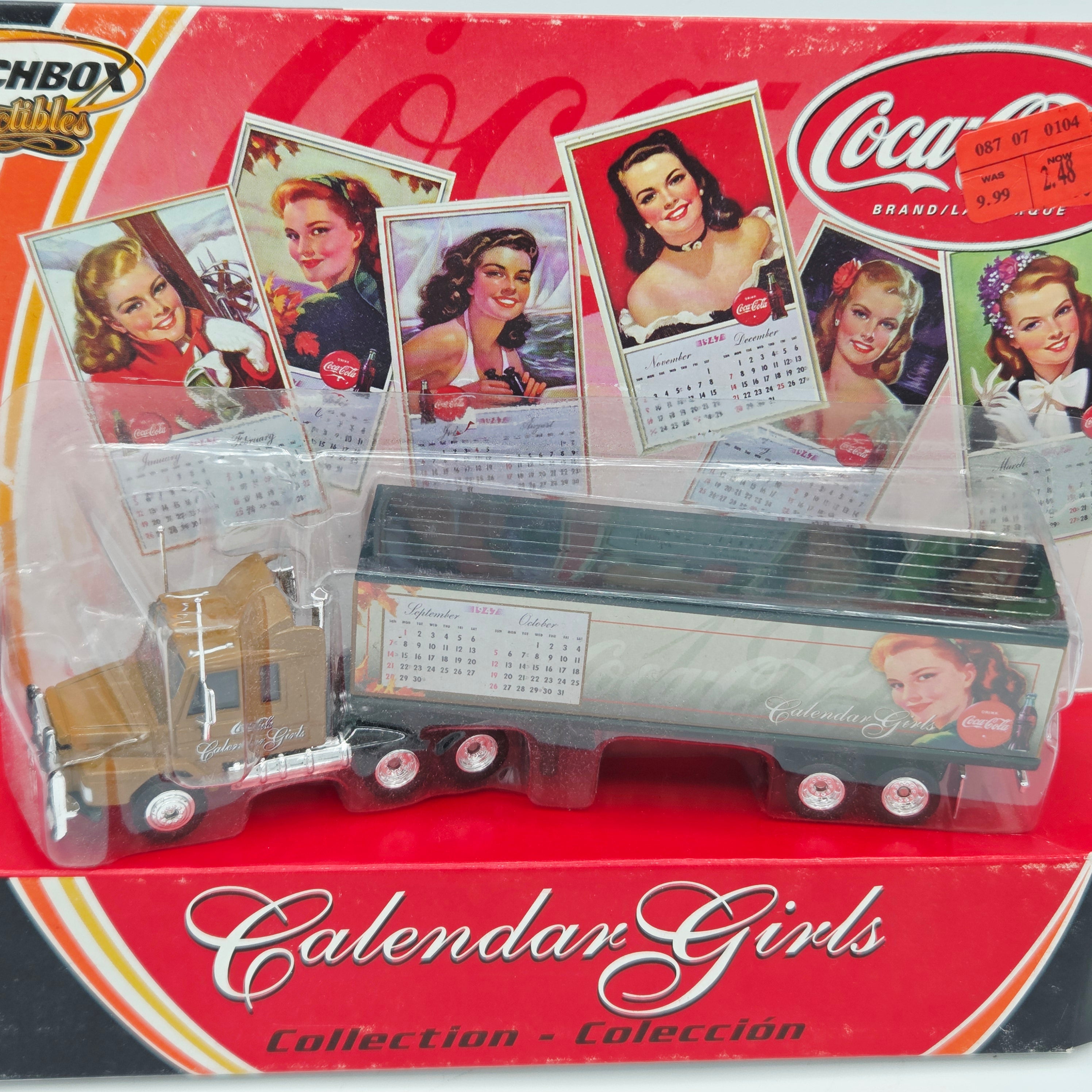 Matchbox Scania T142 Cab w/ Trailer "Coca-Cola" (2001 MBX Collectibles - Calendar Girls)