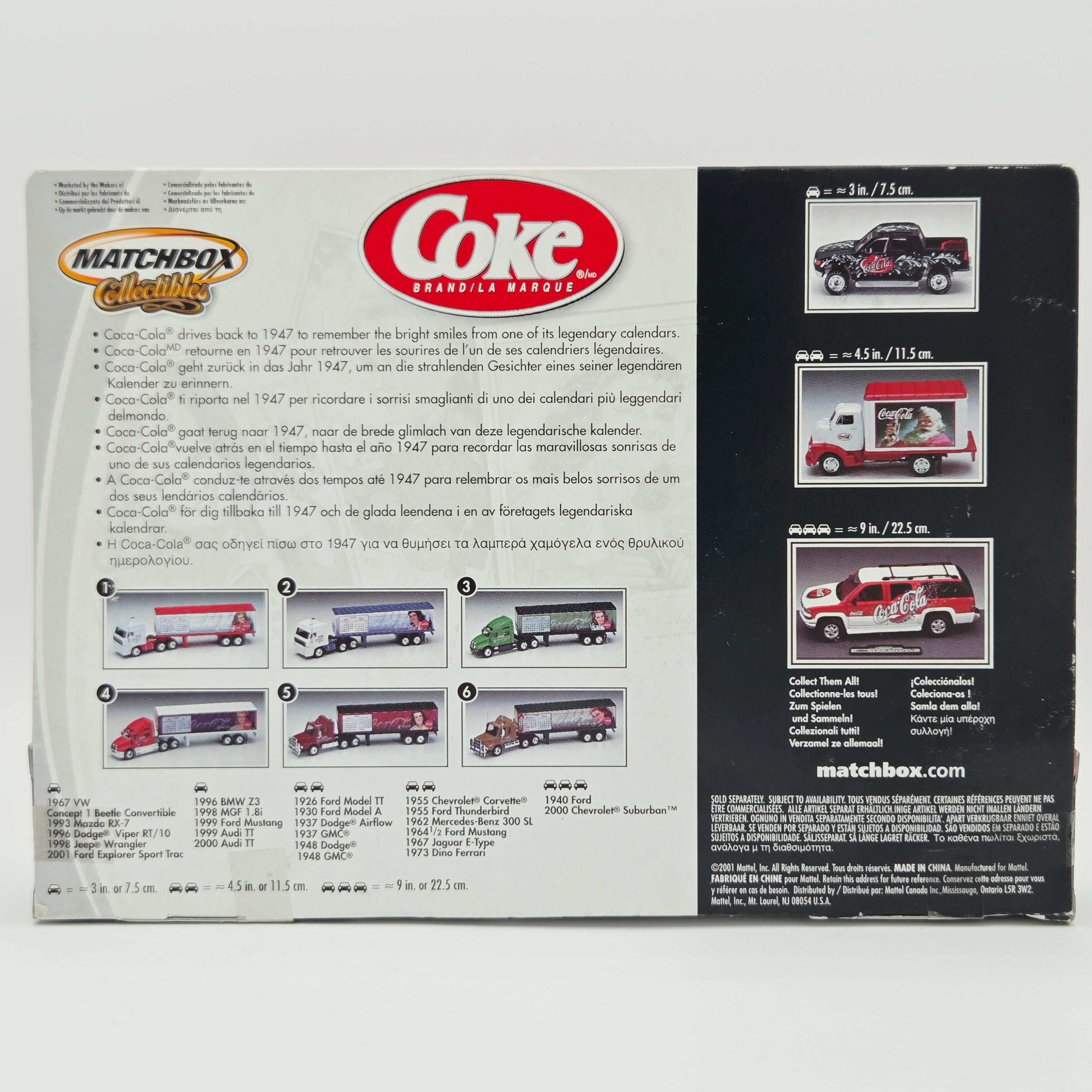 Matchbox Scania T142 Cab w/ Trailer "Coca-Cola" (2001 MBX Collectibles - Calendar Girls)