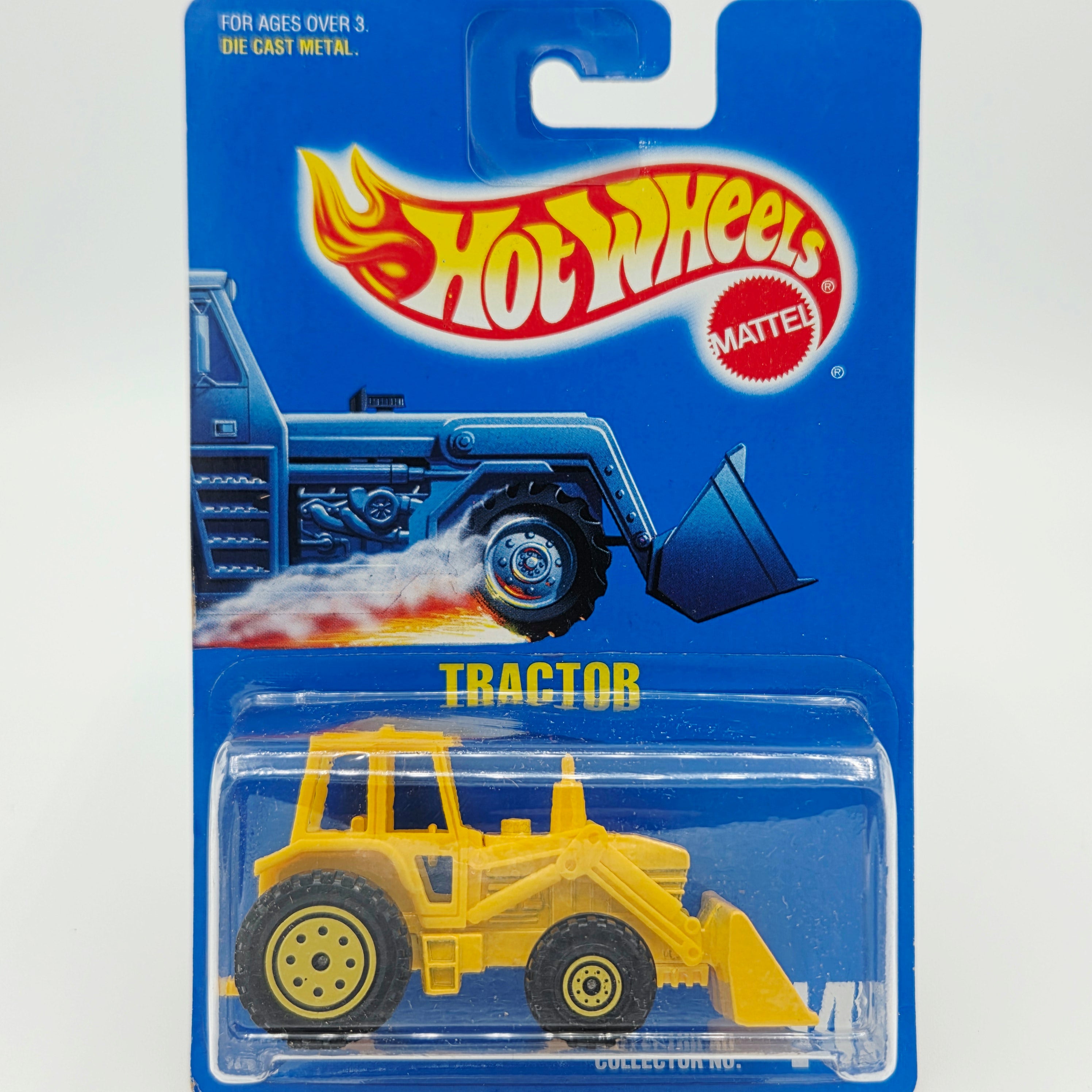Hot Wheels Tractor #145 - Yellow (1991 HW Basic / Mainline)