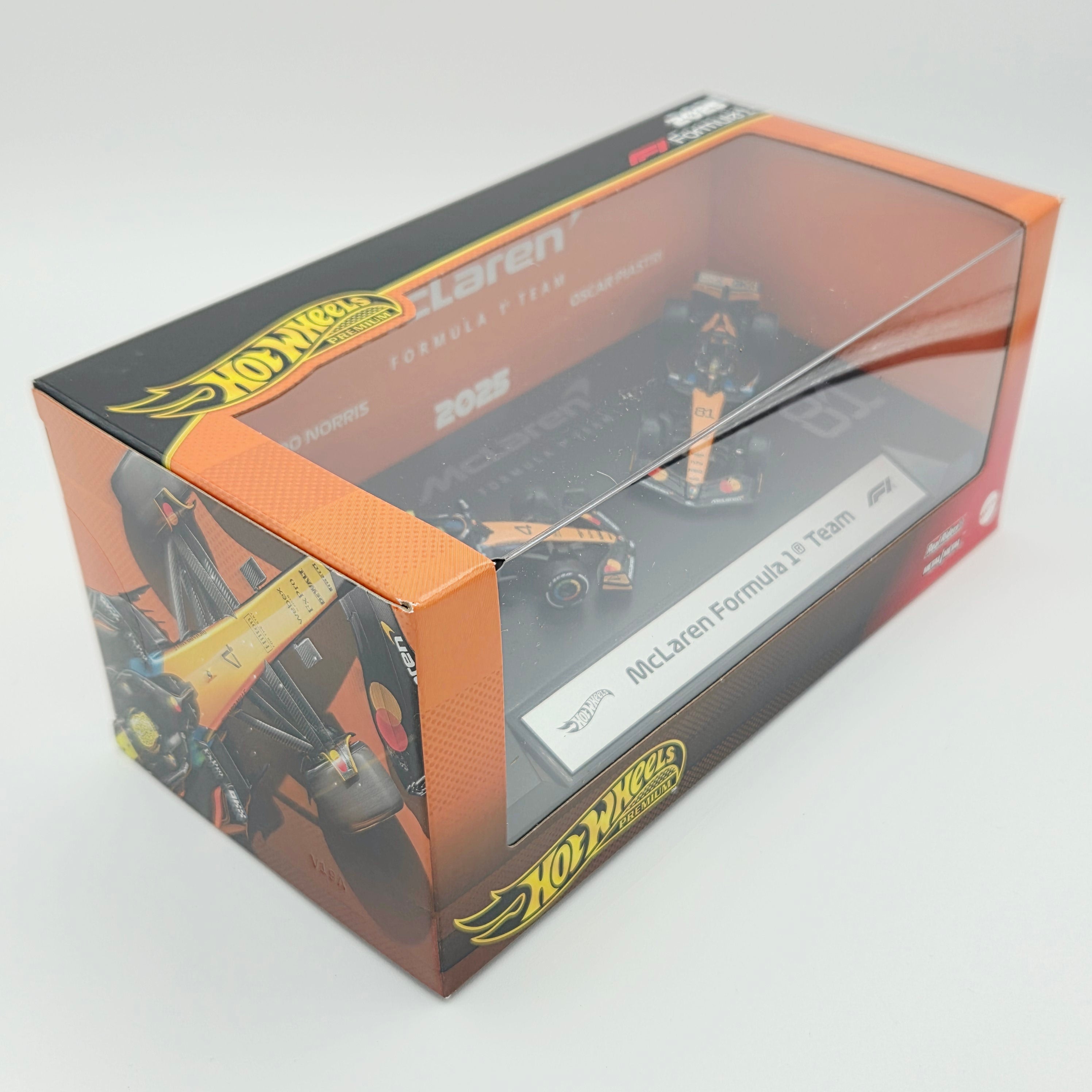 Hot Wheels - McLaren Formula 1 Team 2025 #4 Norris & #81 Piastri (2026 F1 Premium 2 Pack Box Set)