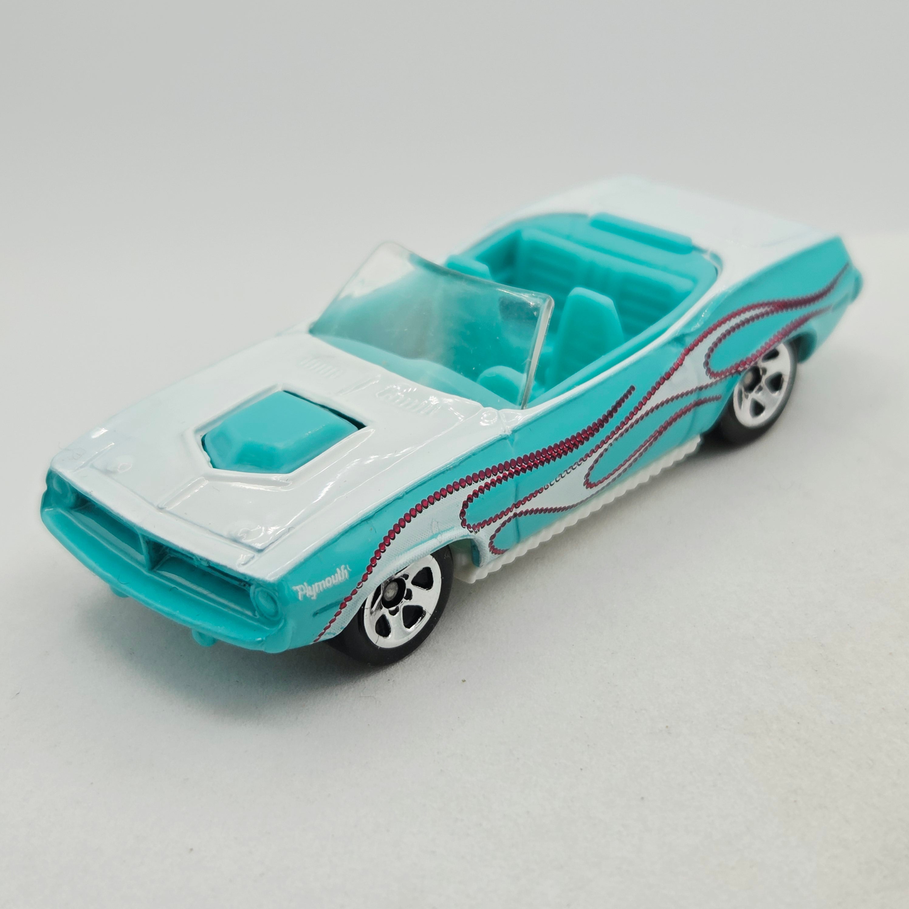 Hot Wheels '70 Plymouth Barracuda Convertible (2008 HW Mardi Gras - Walmart Exclusive)